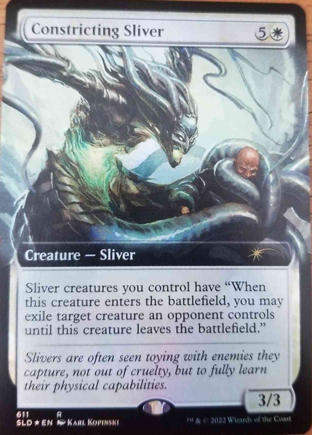 Constricting Sliver (Extended Art) magic card front