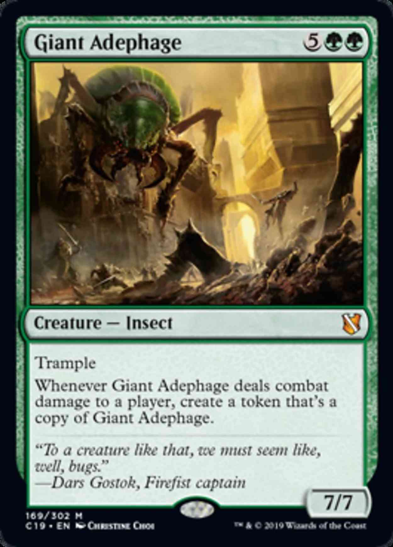 Giant Adephage magic card front