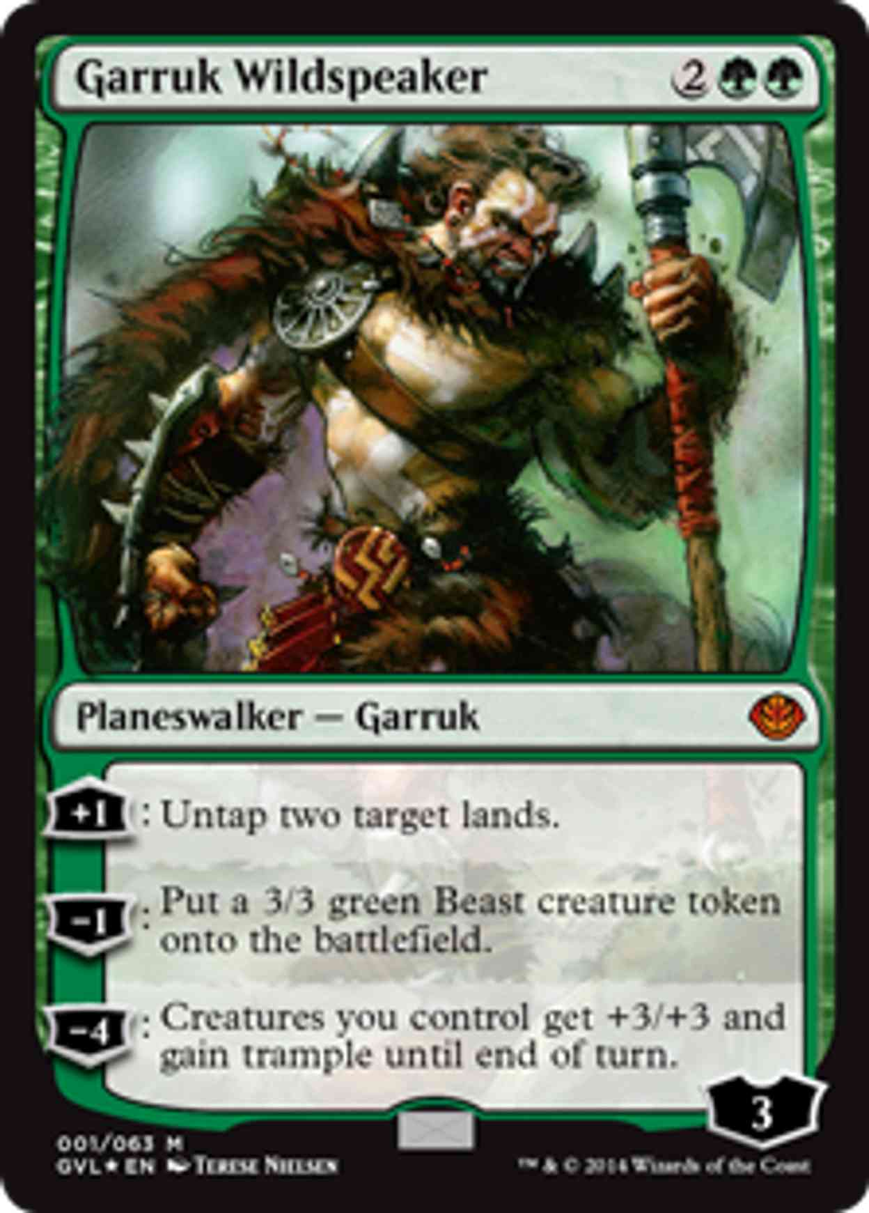 Garruk Wildspeaker magic card front