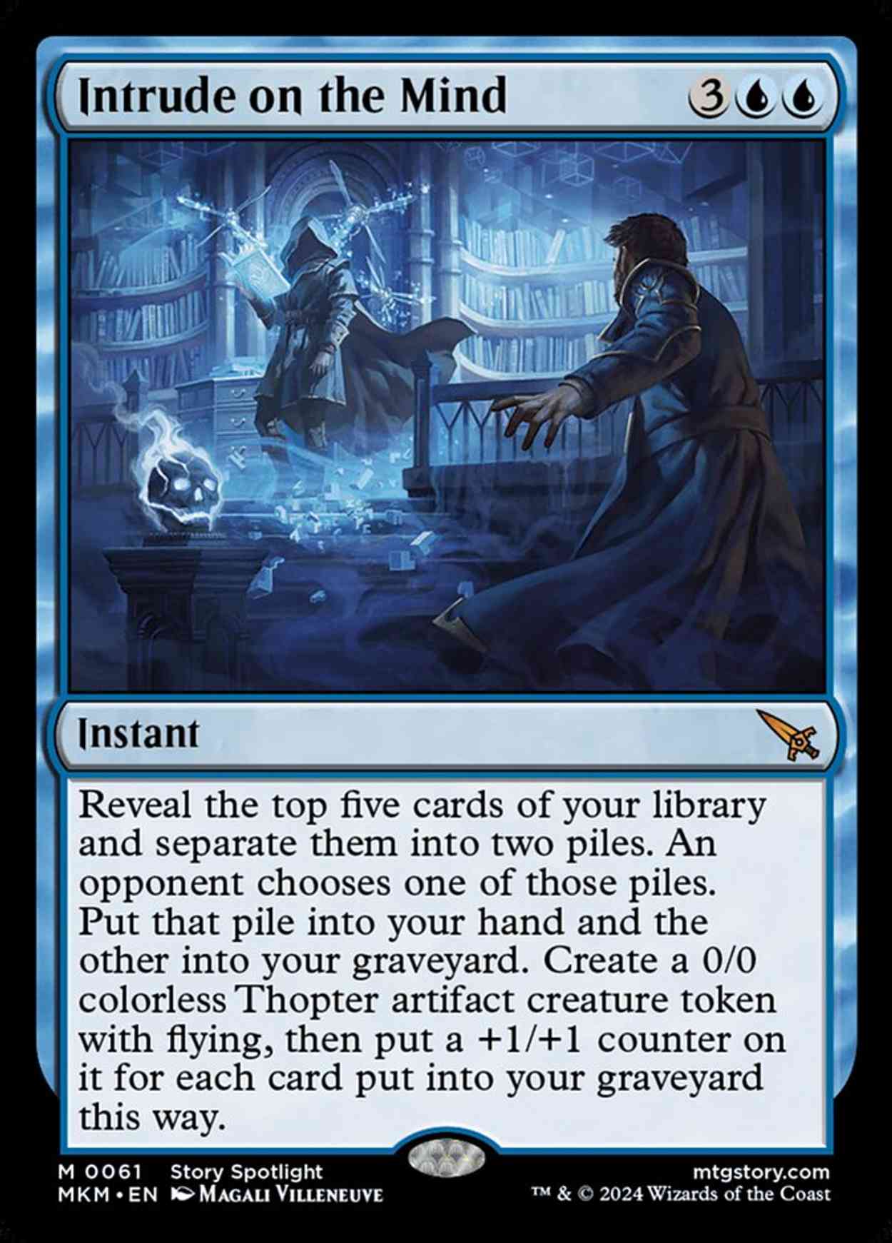 Intrude on the Mind magic card front