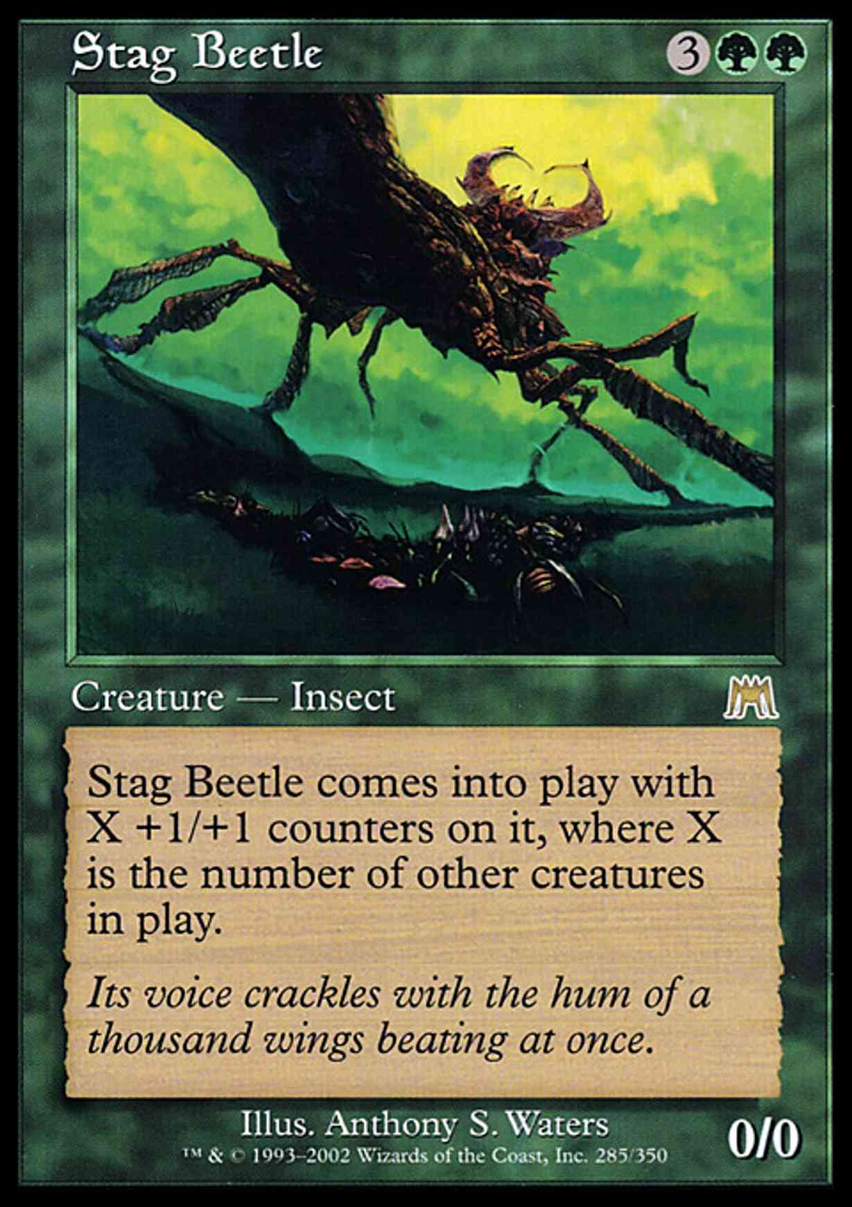 Stag Beetle magic card front