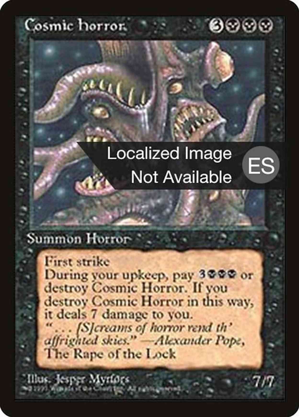 Cosmic Horror magic card front