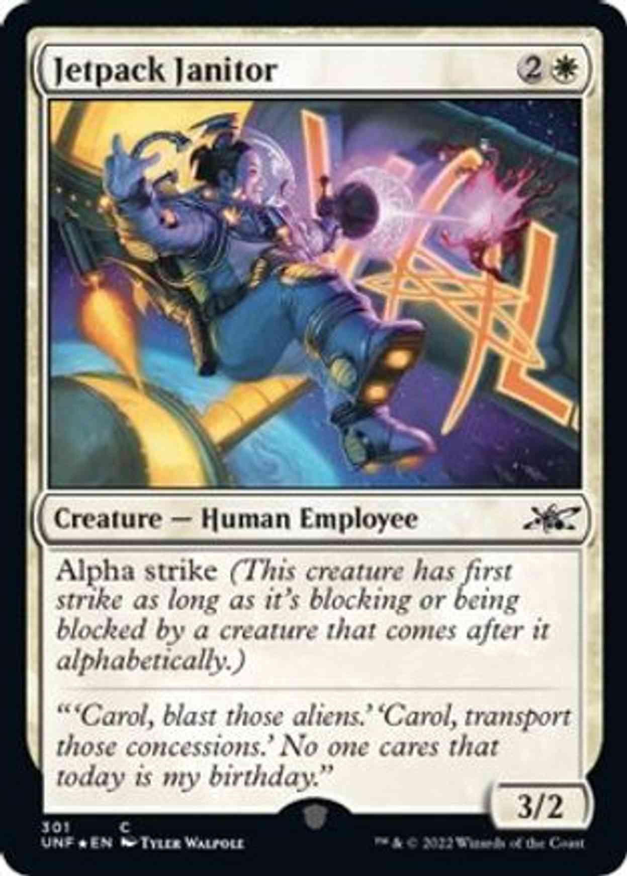 Jetpack Janitor (Galaxy Foil) magic card front