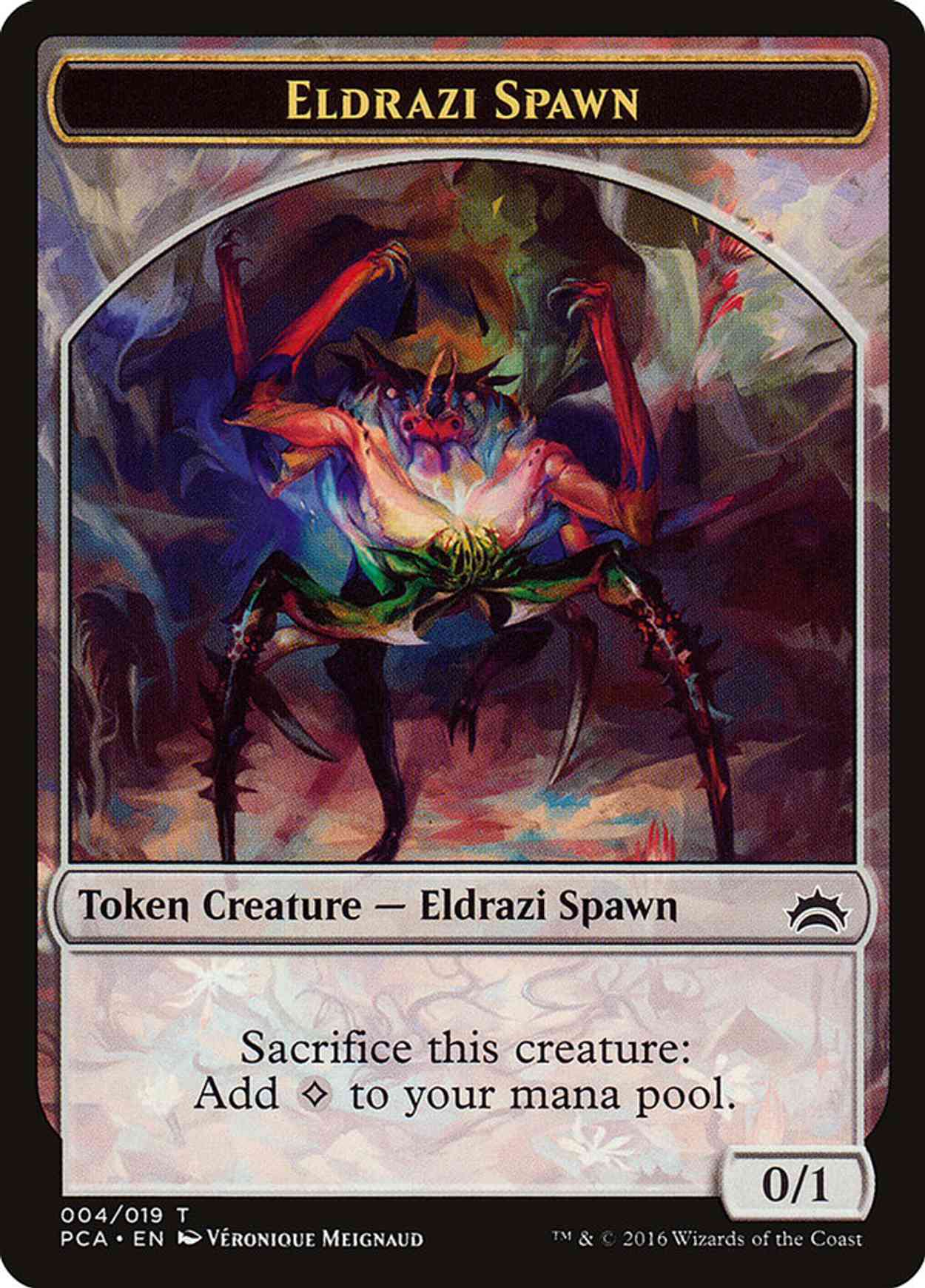 Eldrazi Spawn (004) // Eldrazi Double-sided Token magic card front