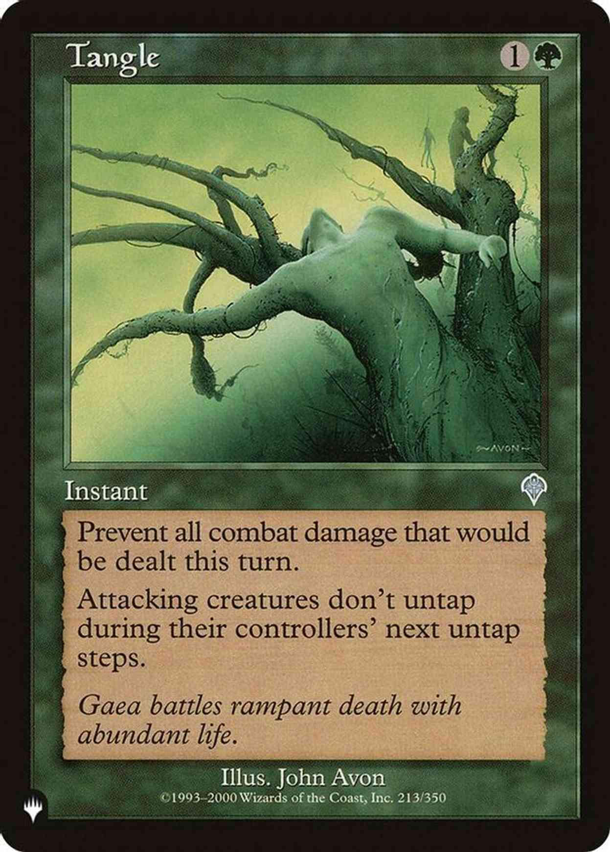 Tangle magic card front