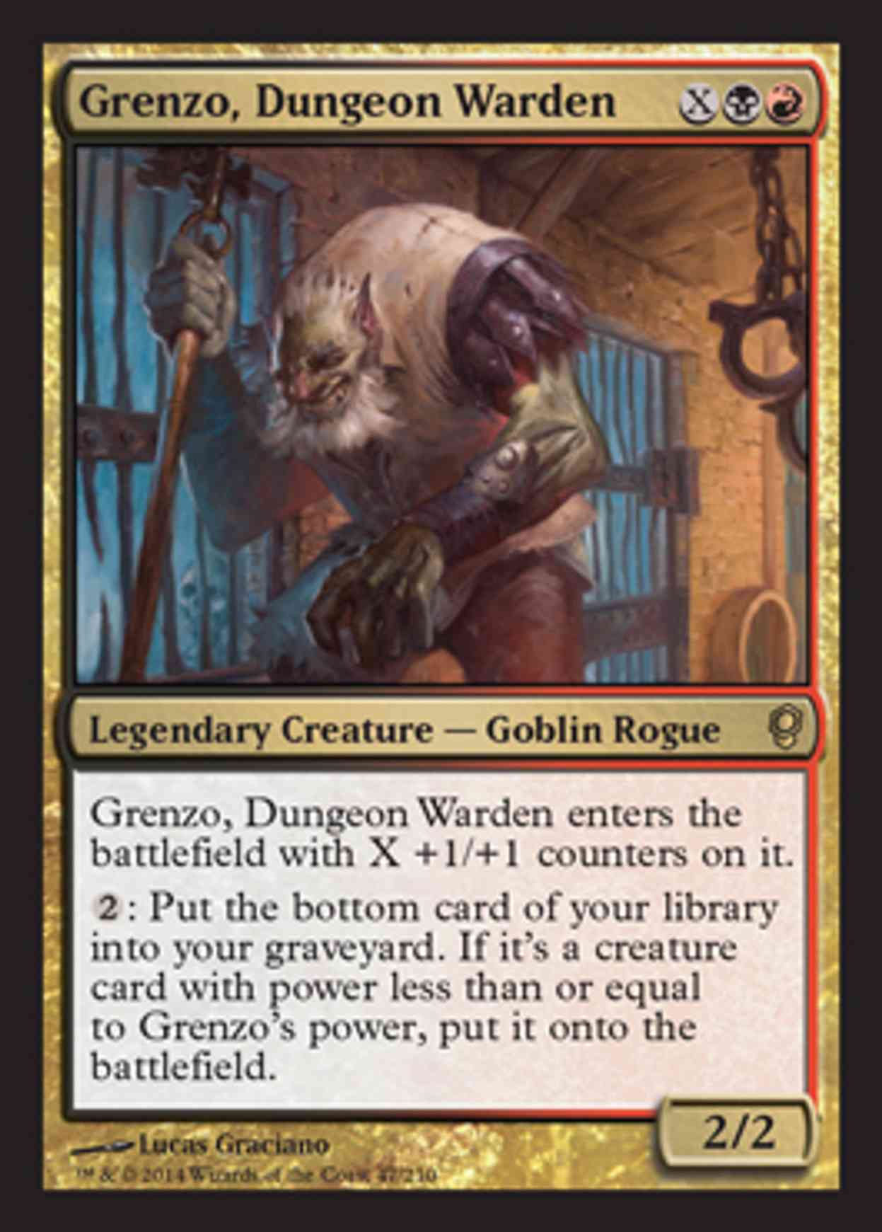 Grenzo, Dungeon Warden magic card front