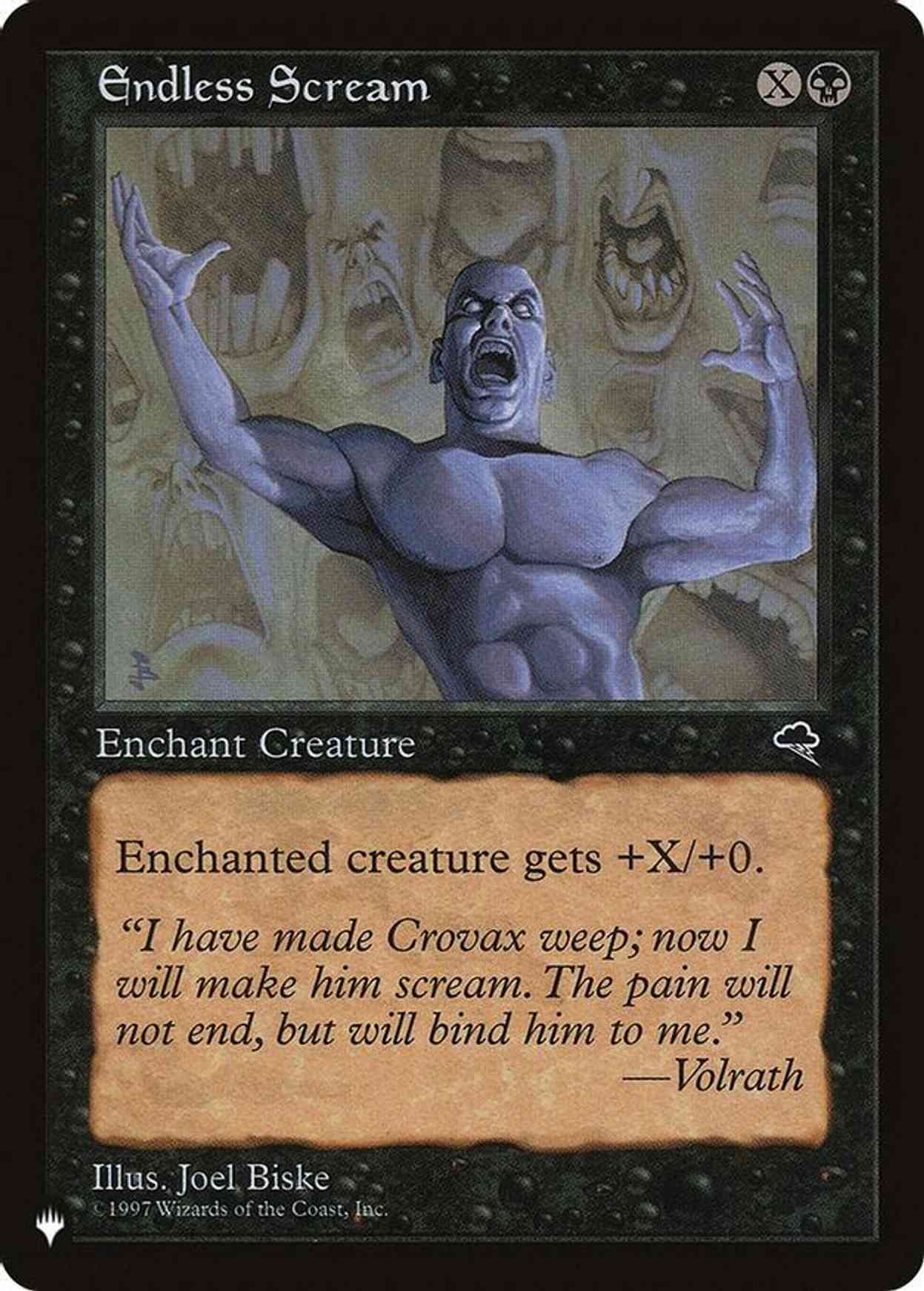 Endless Scream magic card front