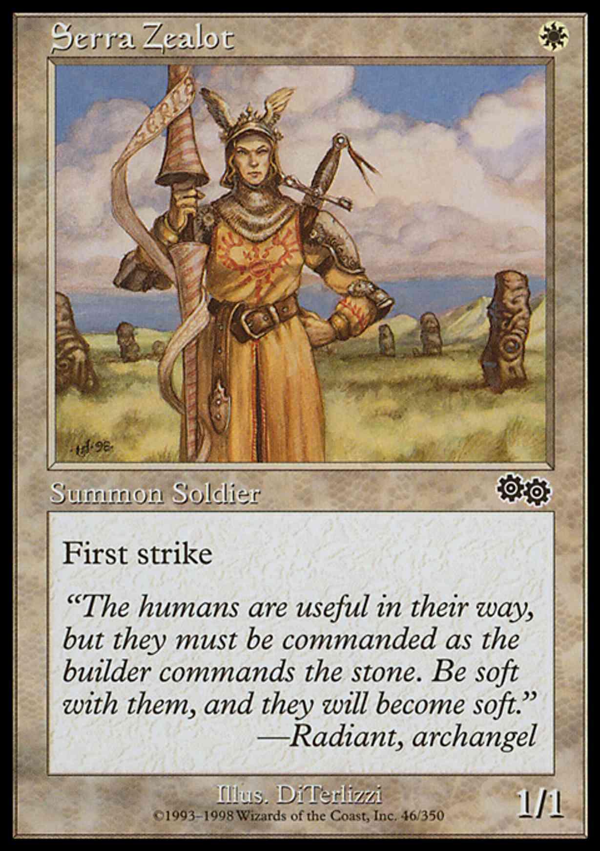 Serra Zealot magic card front