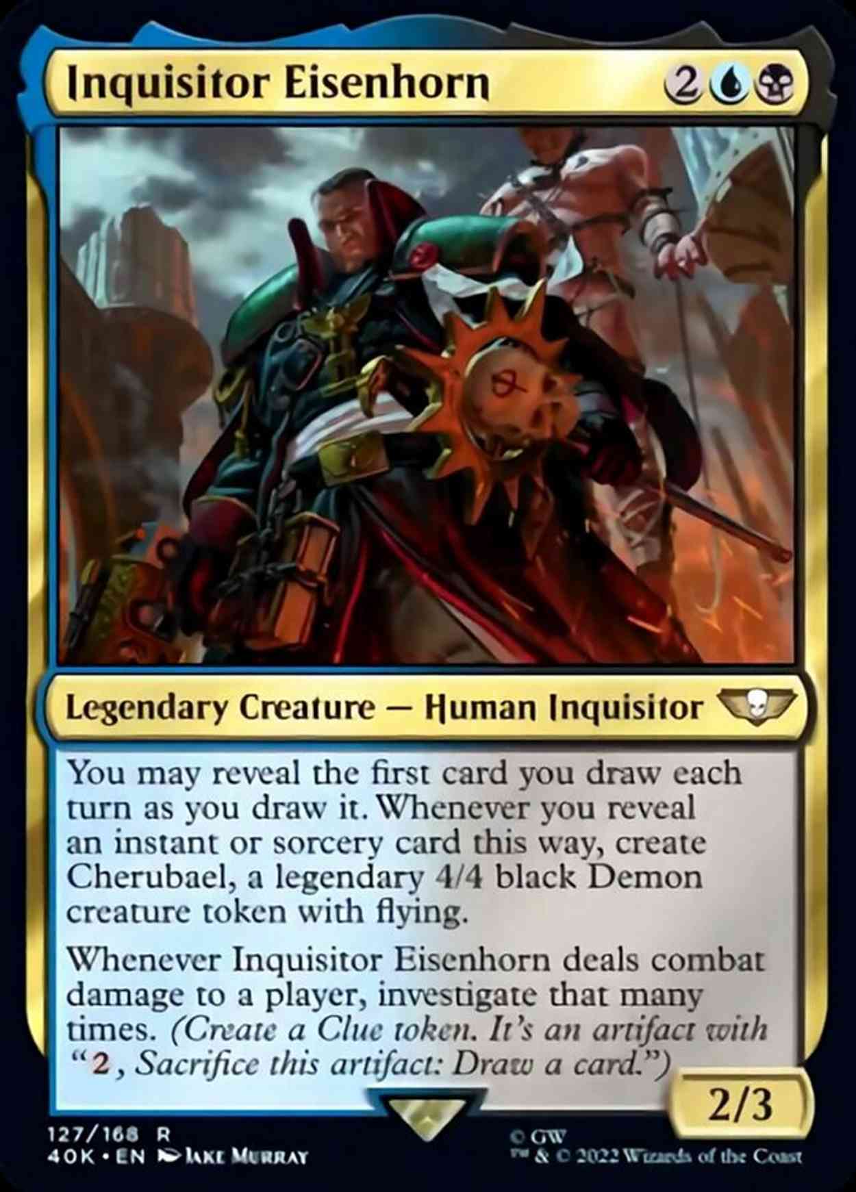 Inquisitor Eisenhorn magic card front
