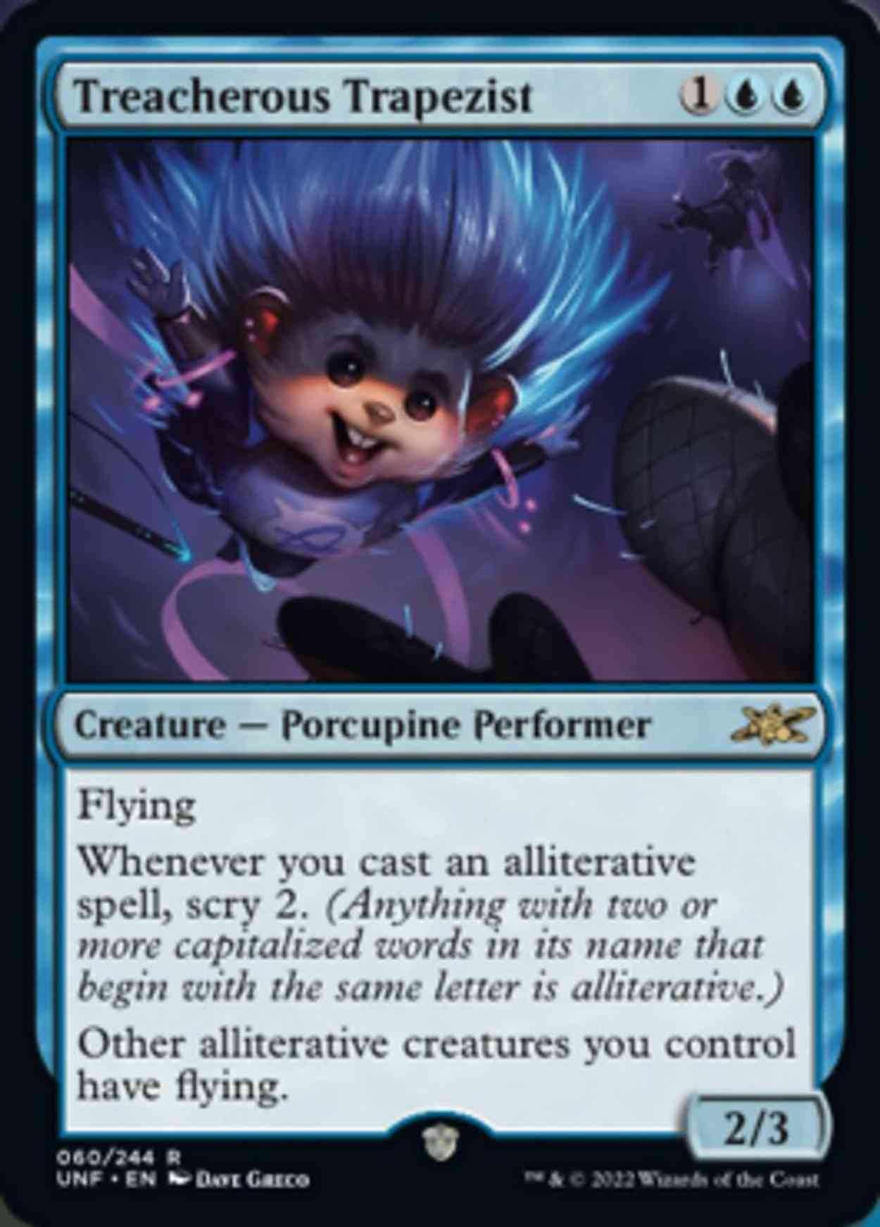 Treacherous Trapezist magic card front