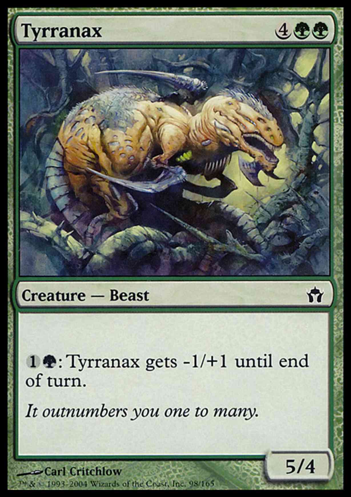 Tyrranax magic card front