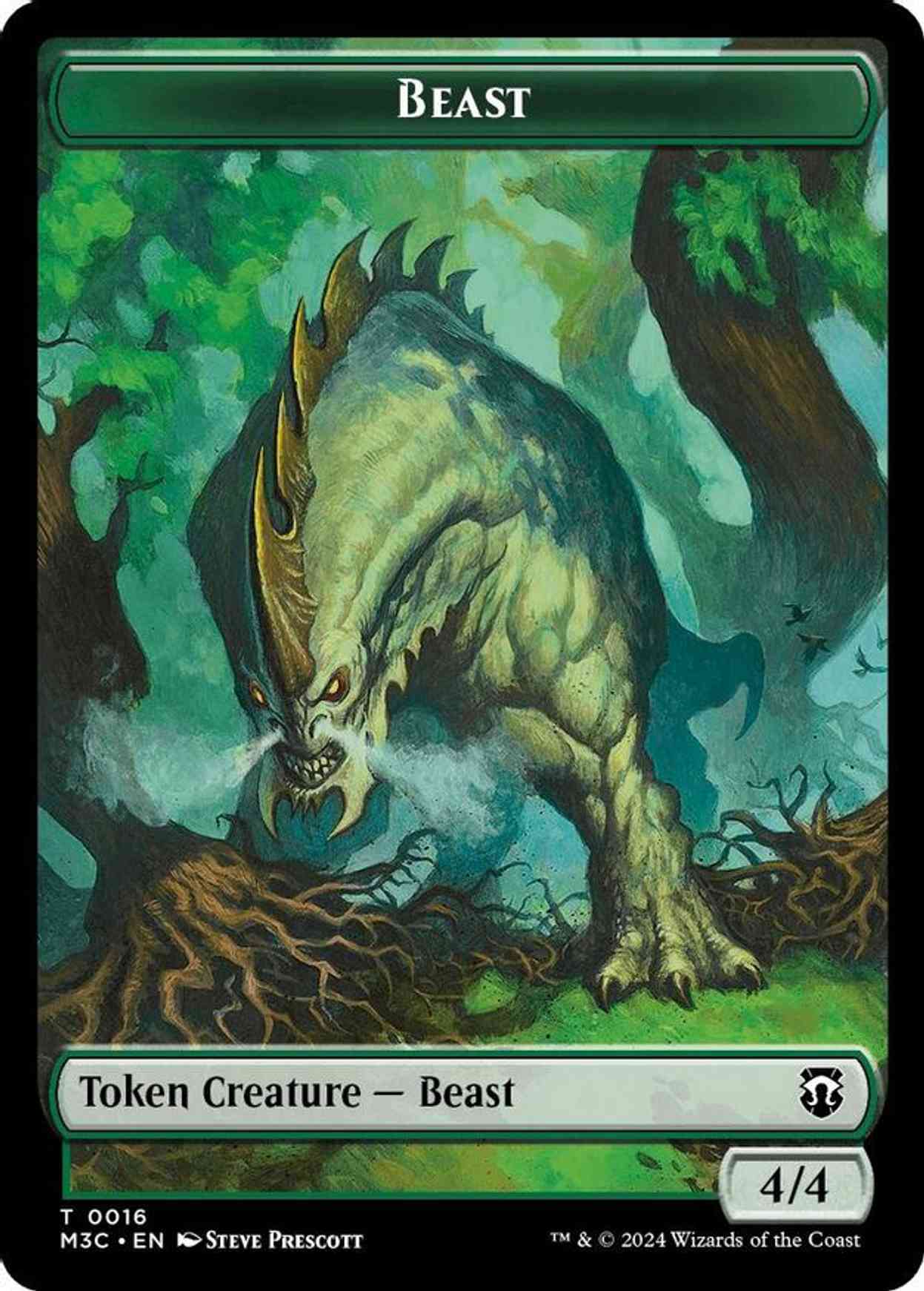 Beast (0016) // Copy Double-Sided Token magic card front