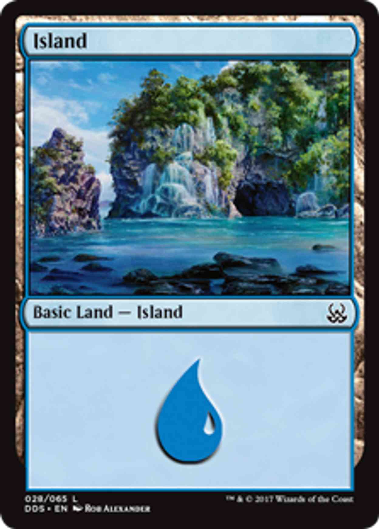 Island (28) magic card front