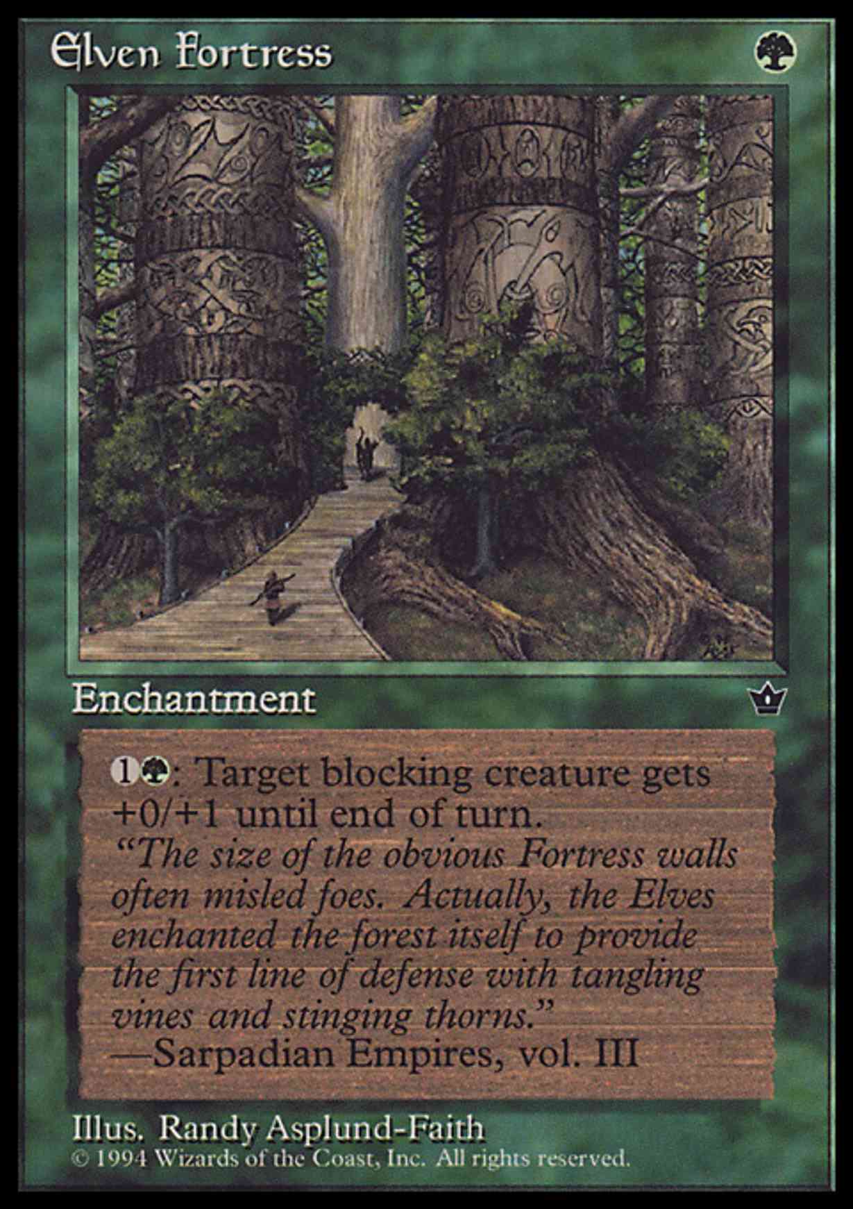 Elven Fortress (Asplund-Faith) magic card front
