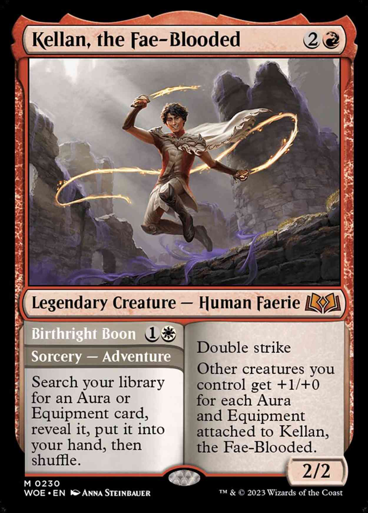 Kellan, the Fae-Blooded magic card front