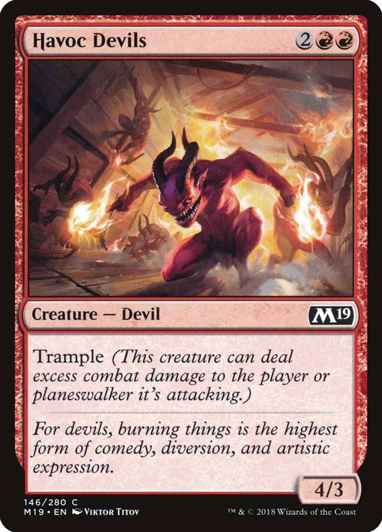 Havoc Devils magic card front
