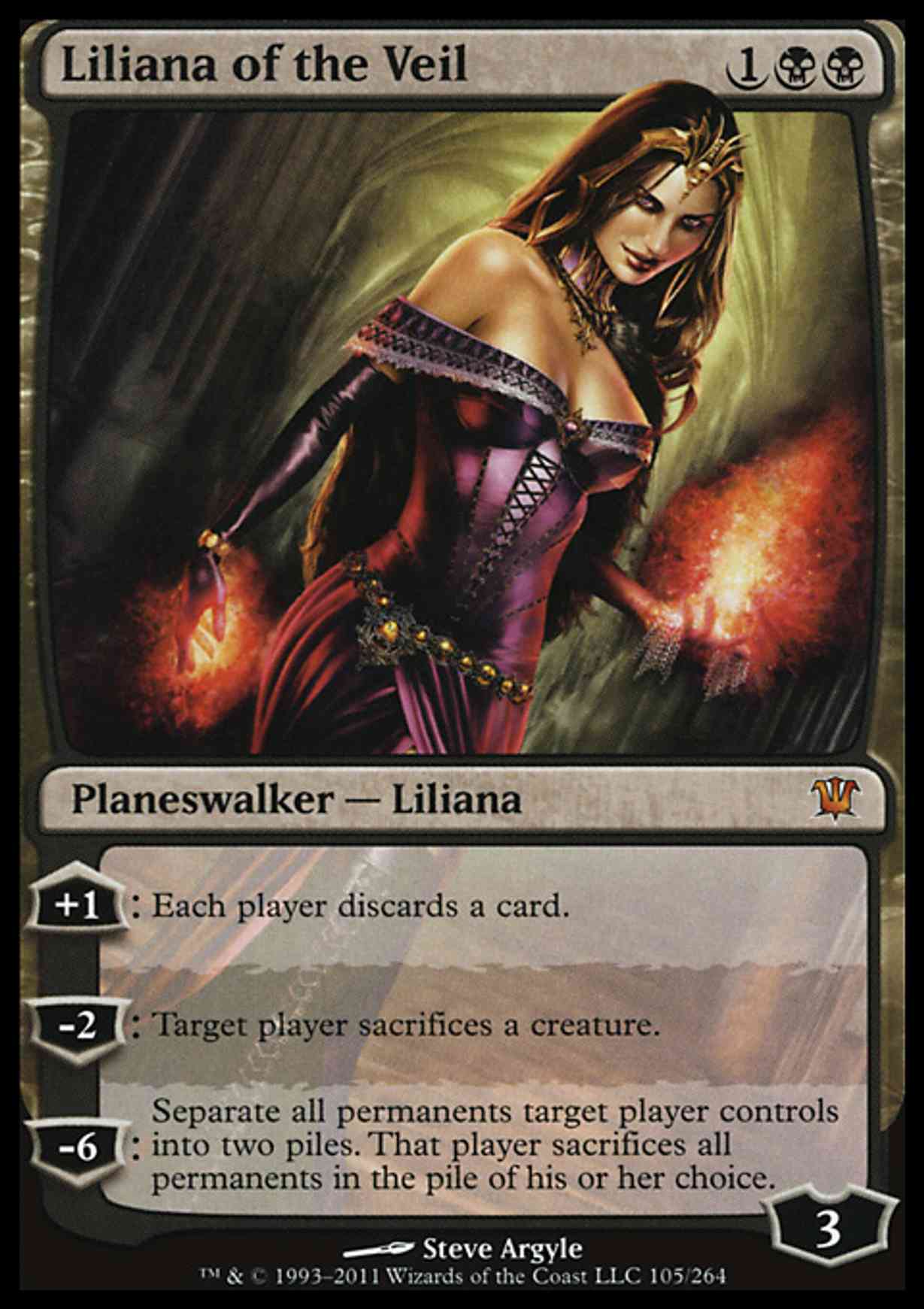 Liliana of the Veil magic card front