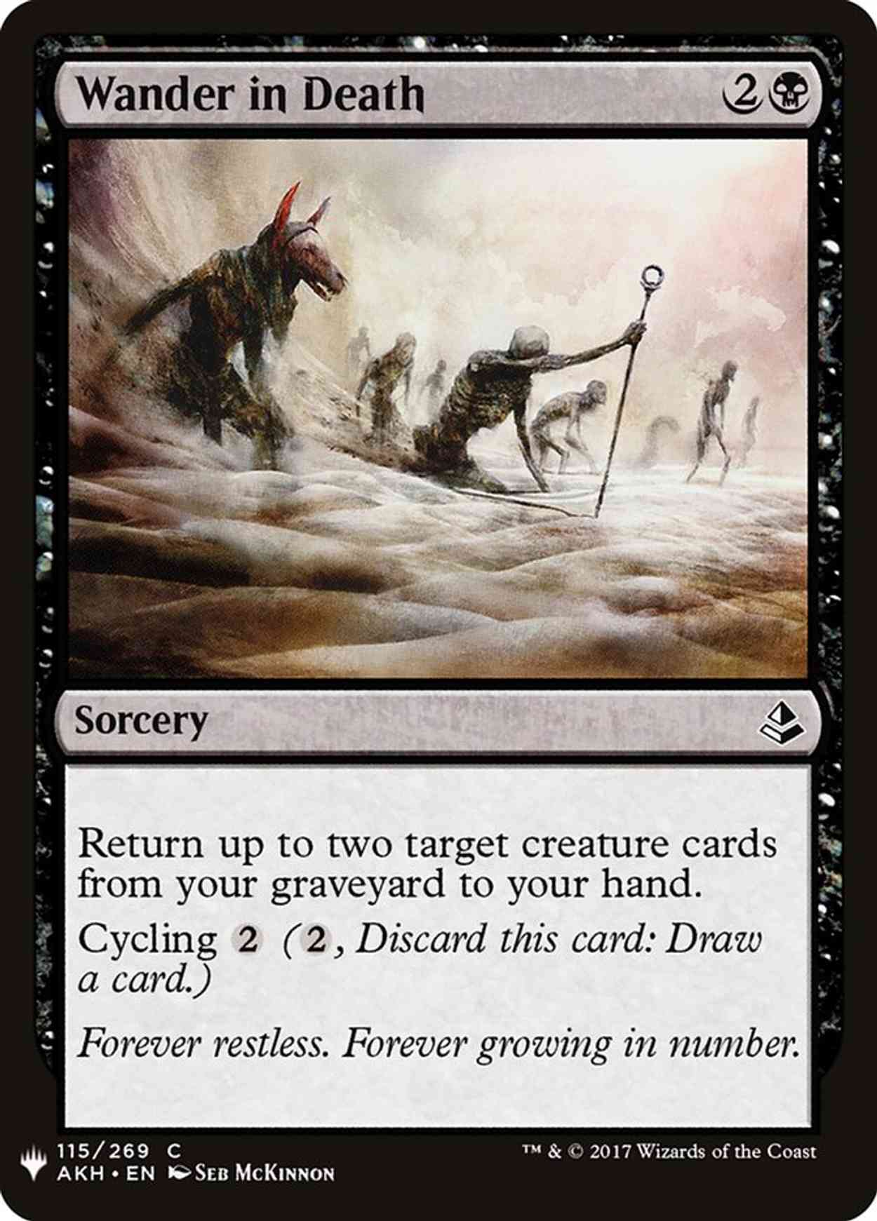 Wander in Death magic card front