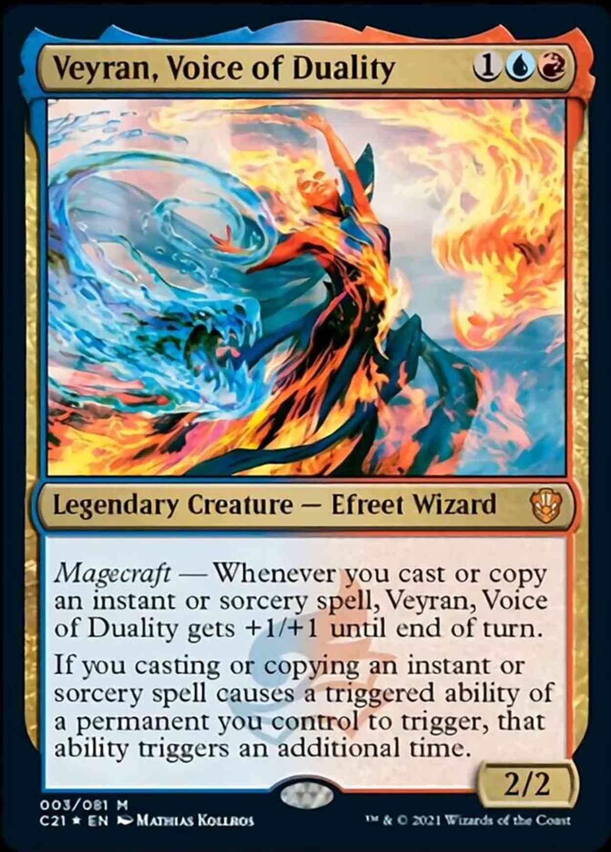 Veyran, Voice of Duality magic card front