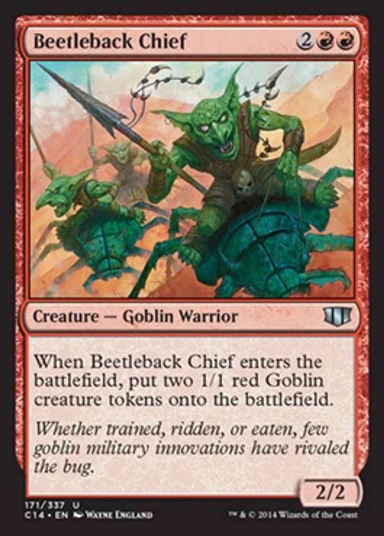 Beetleback Chief magic card front