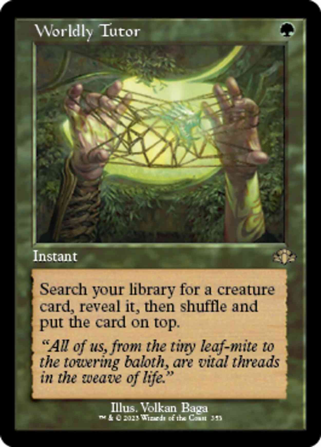 Worldly Tutor (Retro Frame) magic card front