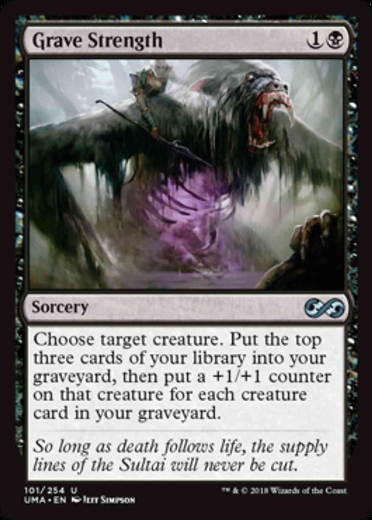 Grave Strength magic card front