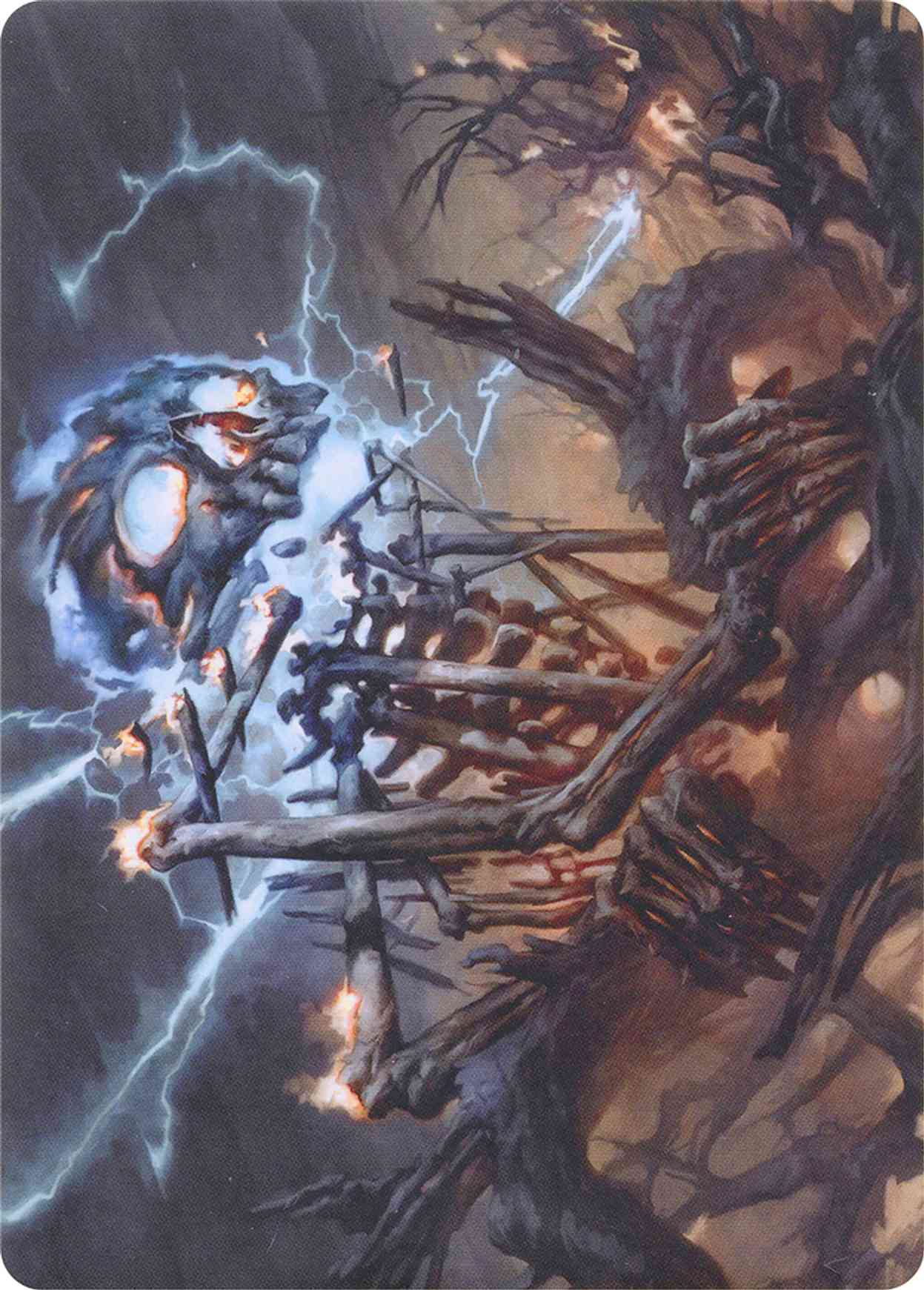 Lightning Skelemental (Art Series) magic card front