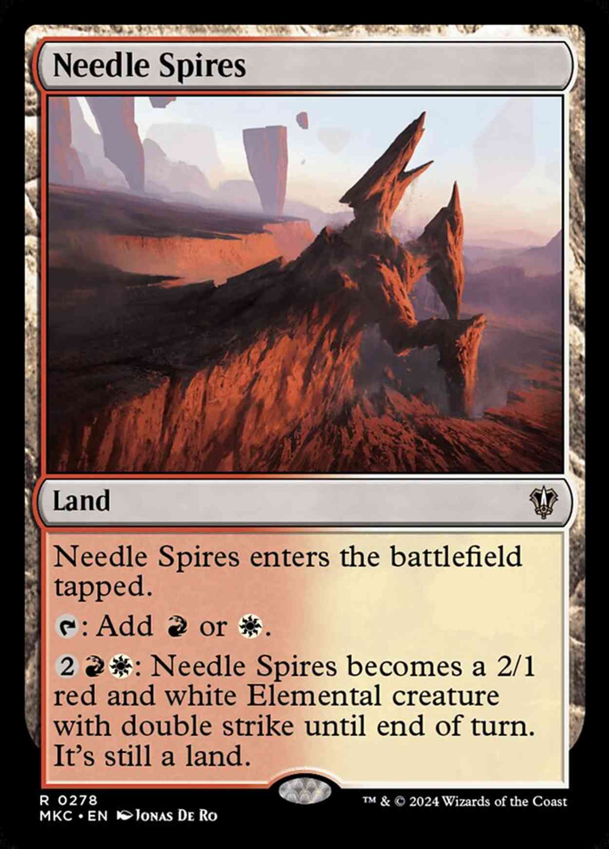 Needle Spires magic card front