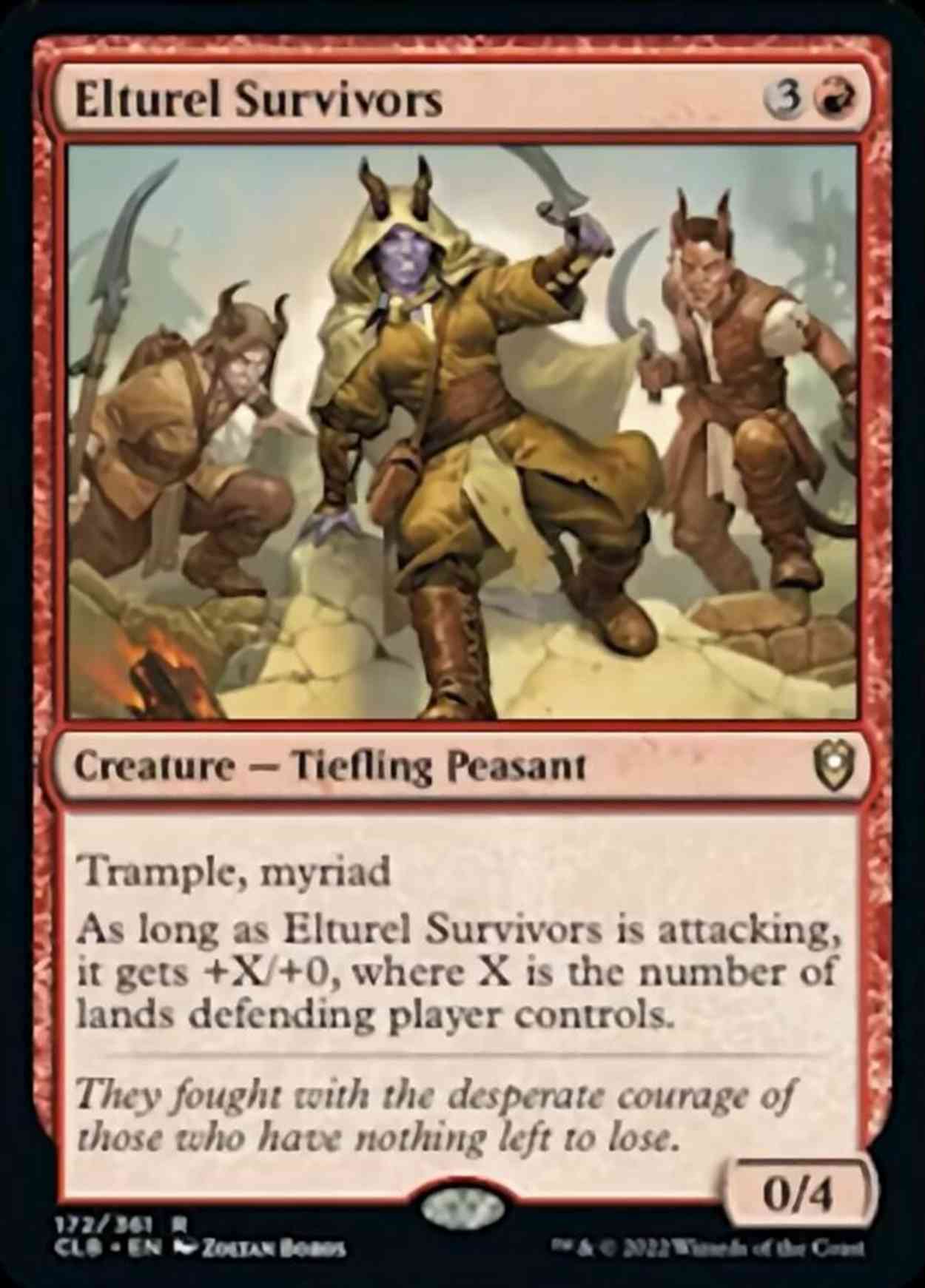 Elturel Survivors magic card front