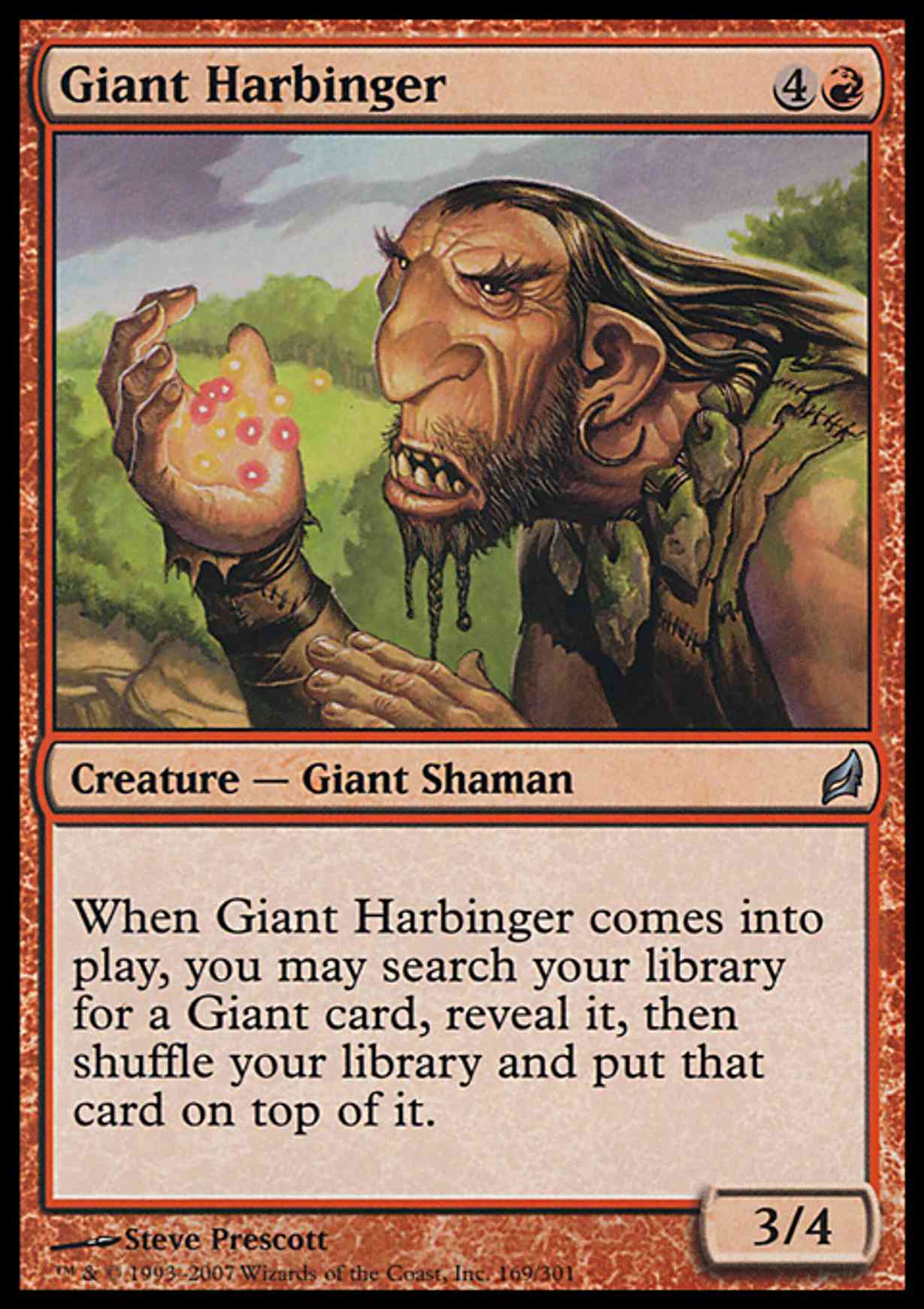 Giant Harbinger magic card front