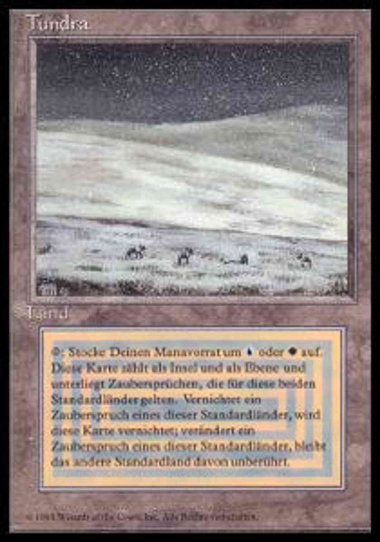 Tundra magic card front