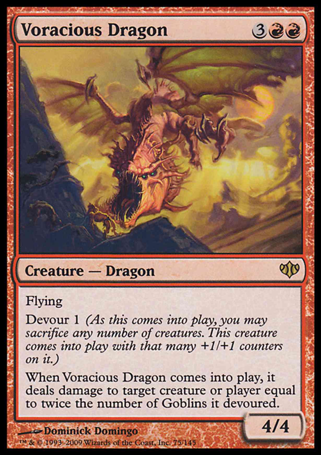 Voracious Dragon magic card front