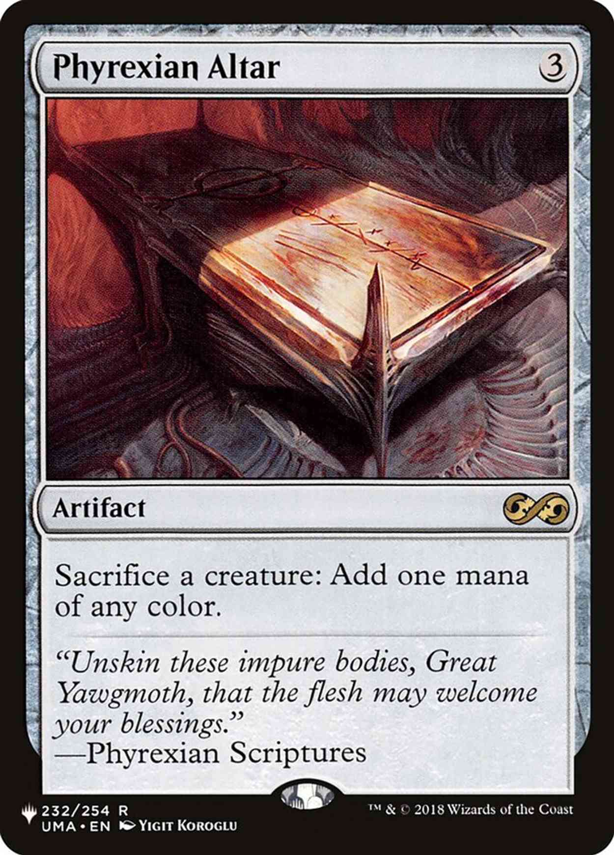 Phyrexian Altar magic card front