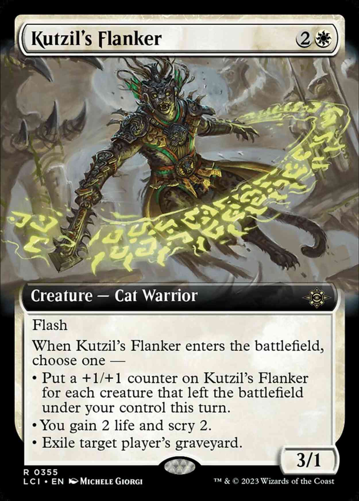 Kutzil's Flanker (Extended Art) magic card front