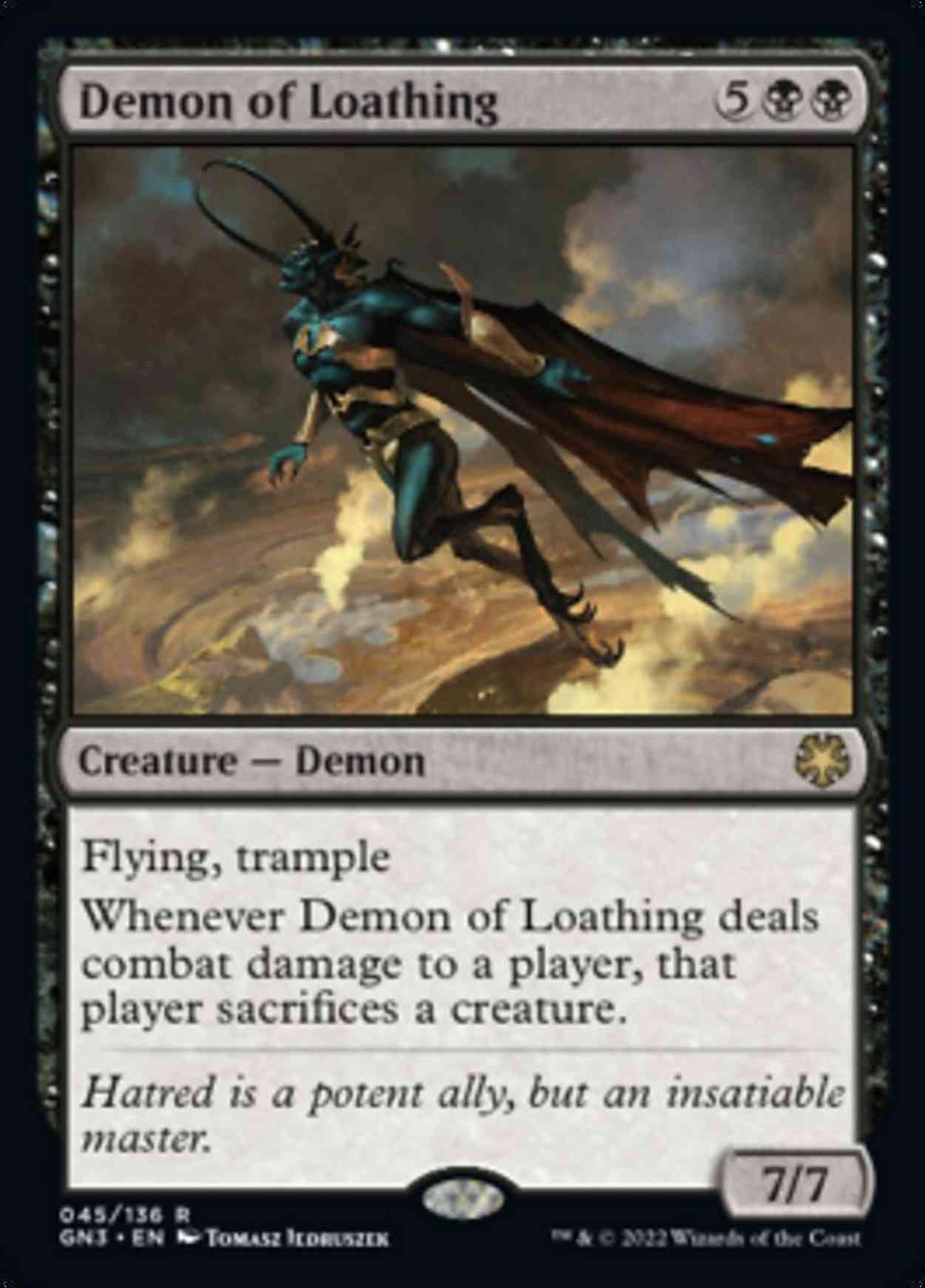 Demon of Loathing magic card front