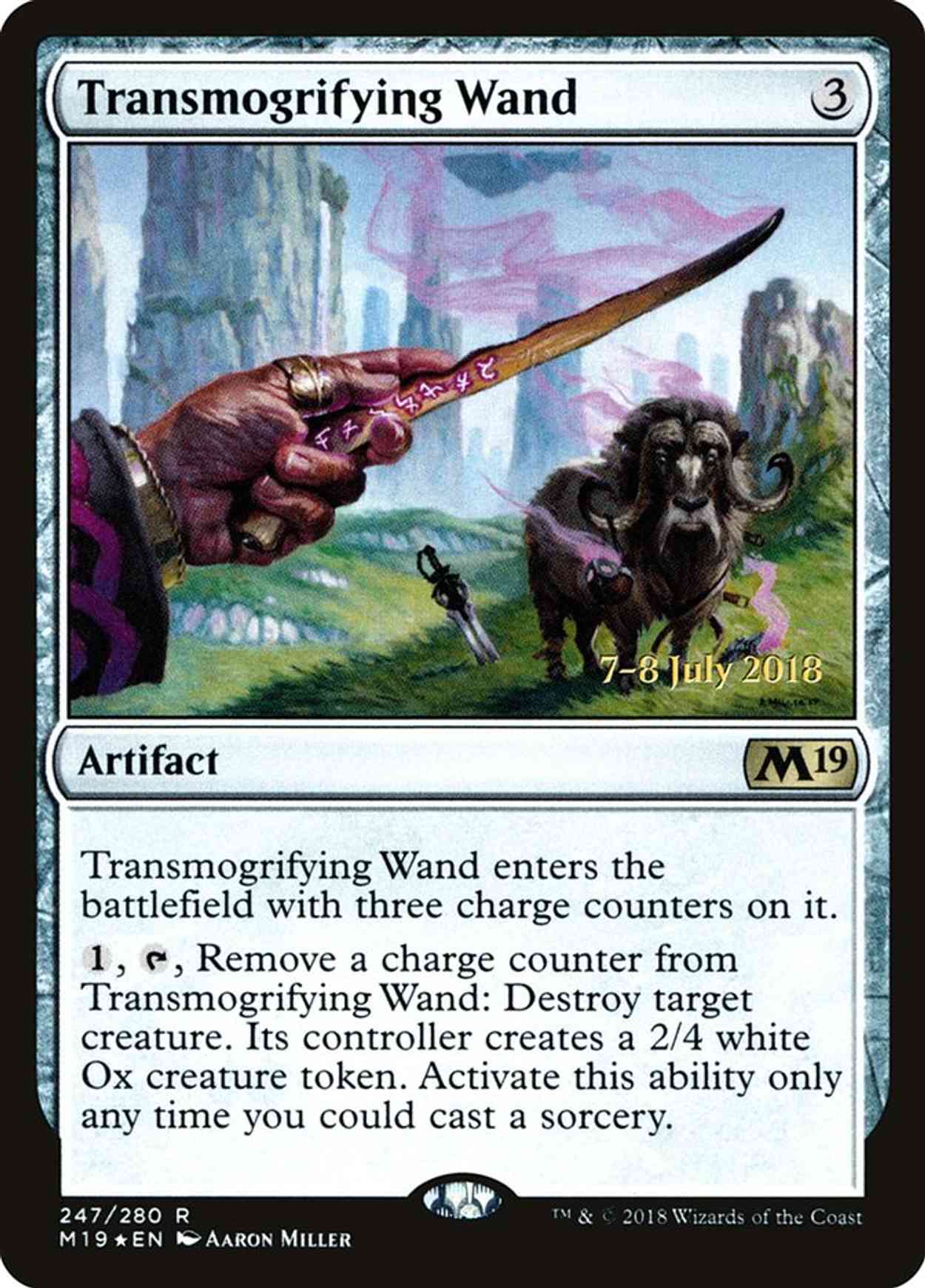 Transmogrifying Wand magic card front