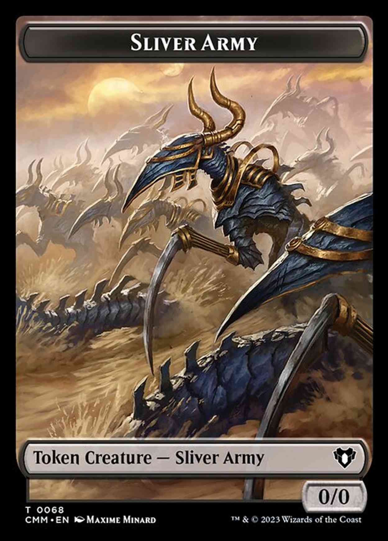 Sliver Army // Sliver Double-Sided Token magic card front