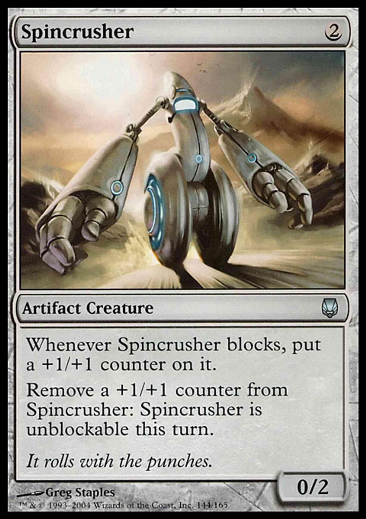 Spincrusher magic card front