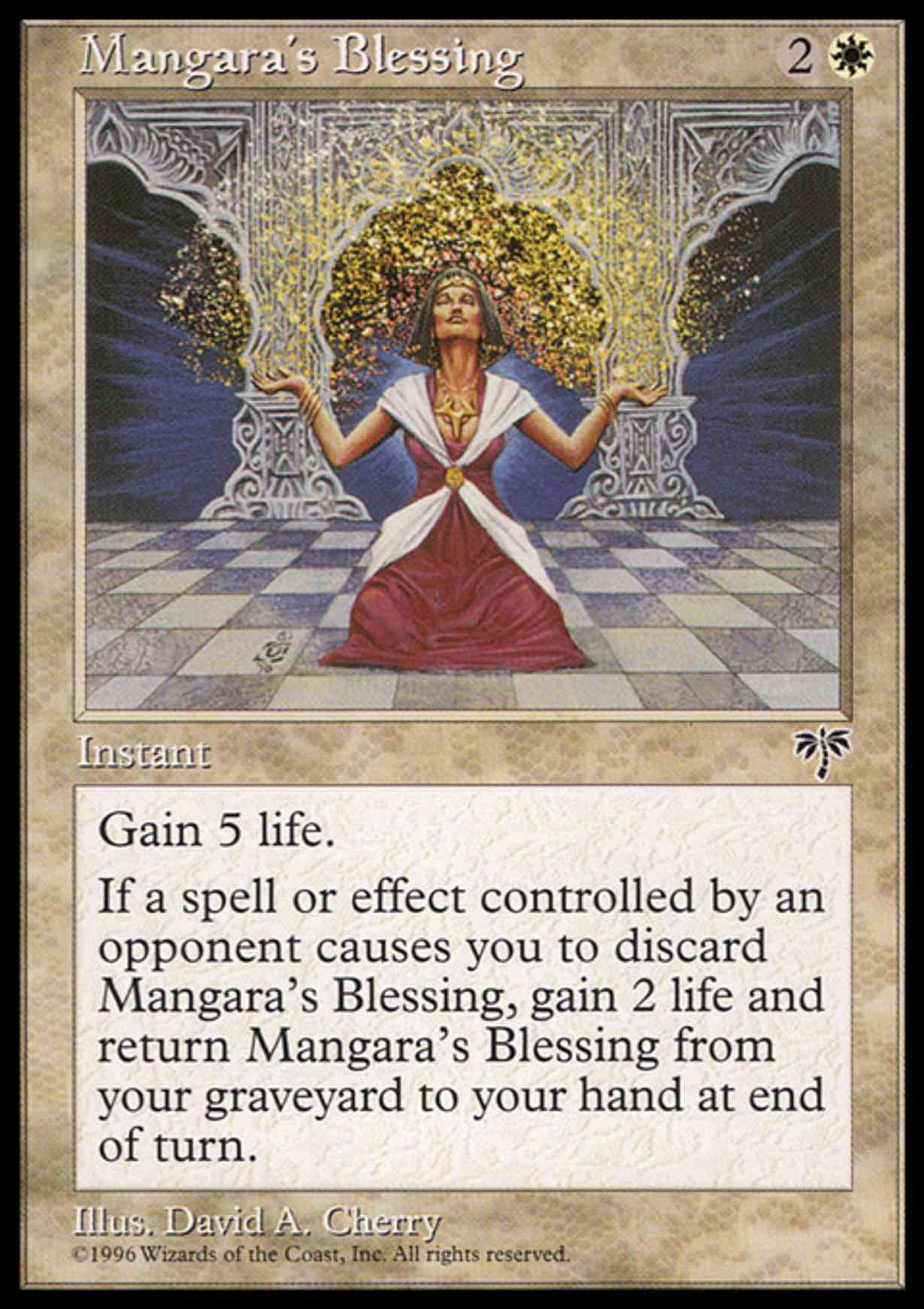 Mangara's Blessing magic card front