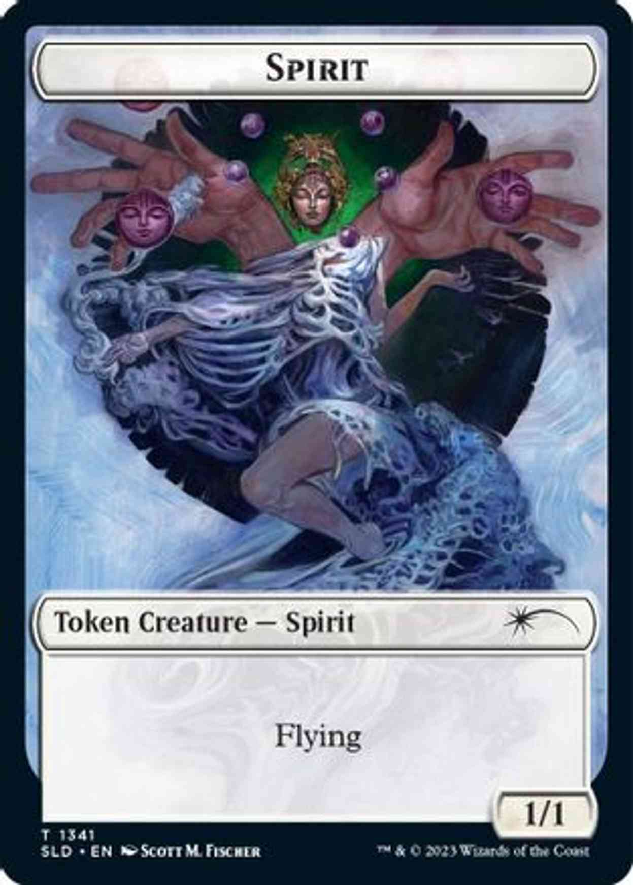 Spirit (SLD) // Angel Double-sided Token magic card front