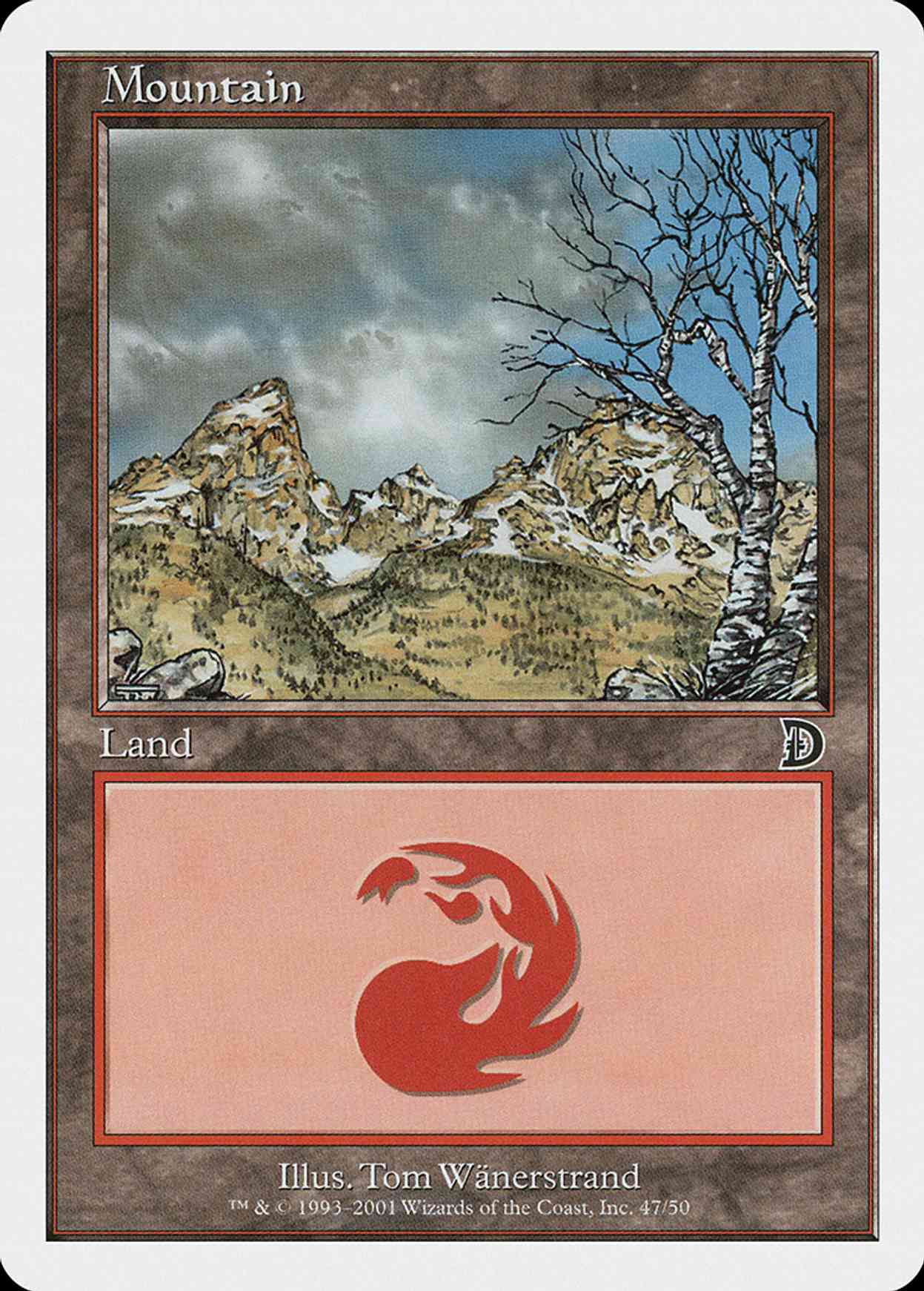 Mountain (47) magic card front