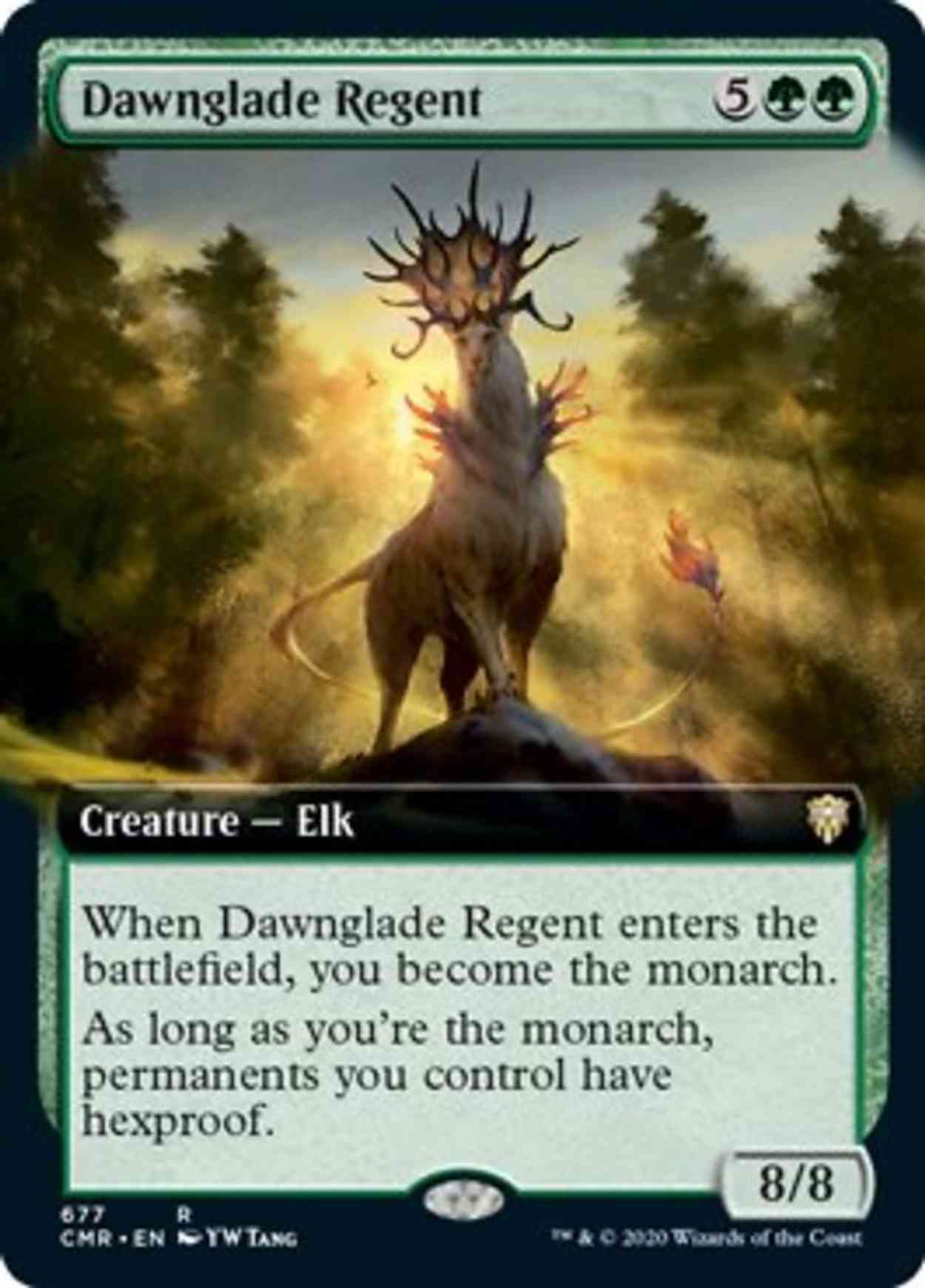 Dawnglade Regent (Extended Art) magic card front