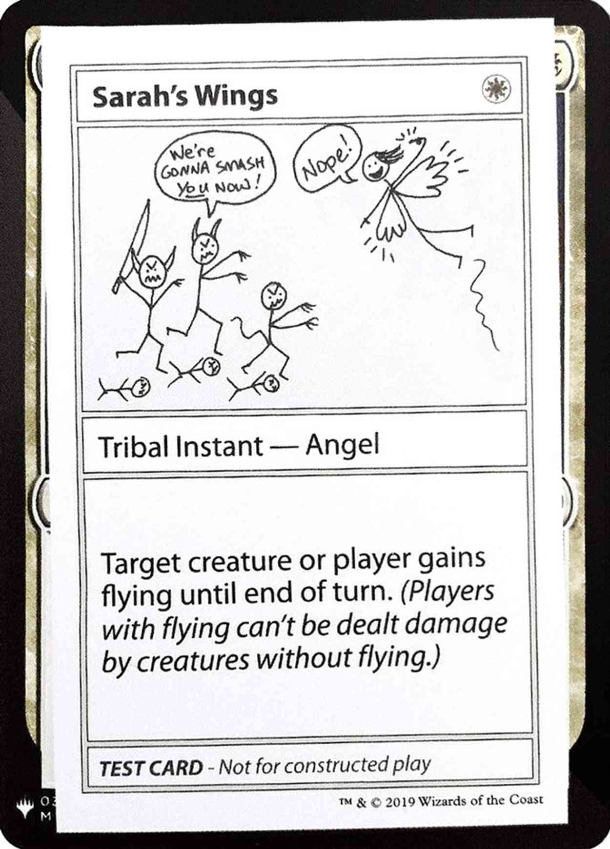 Sarah's Wings magic card front