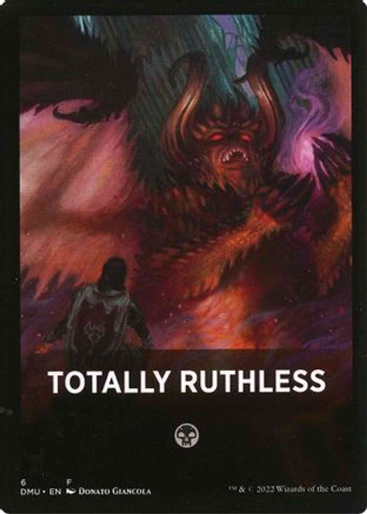 Totally Ruthless Theme Card magic card front