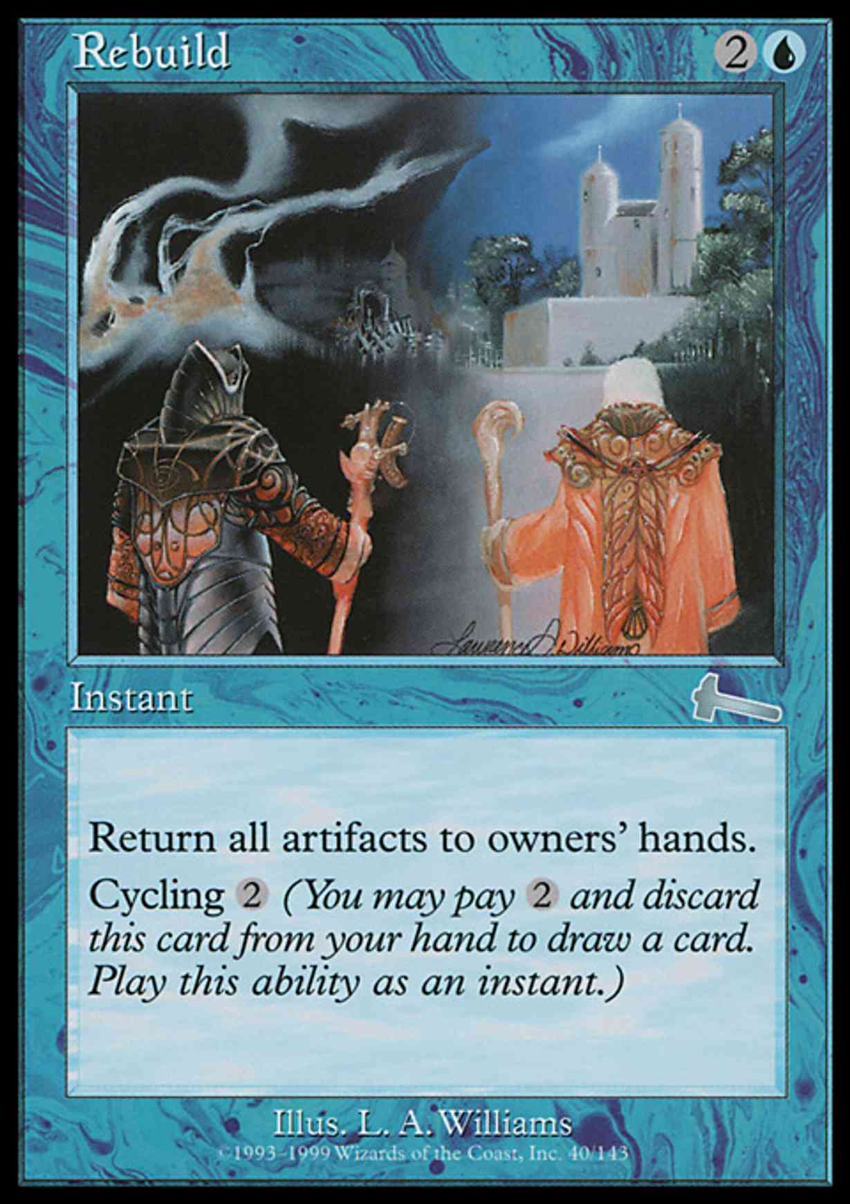 Rebuild magic card front