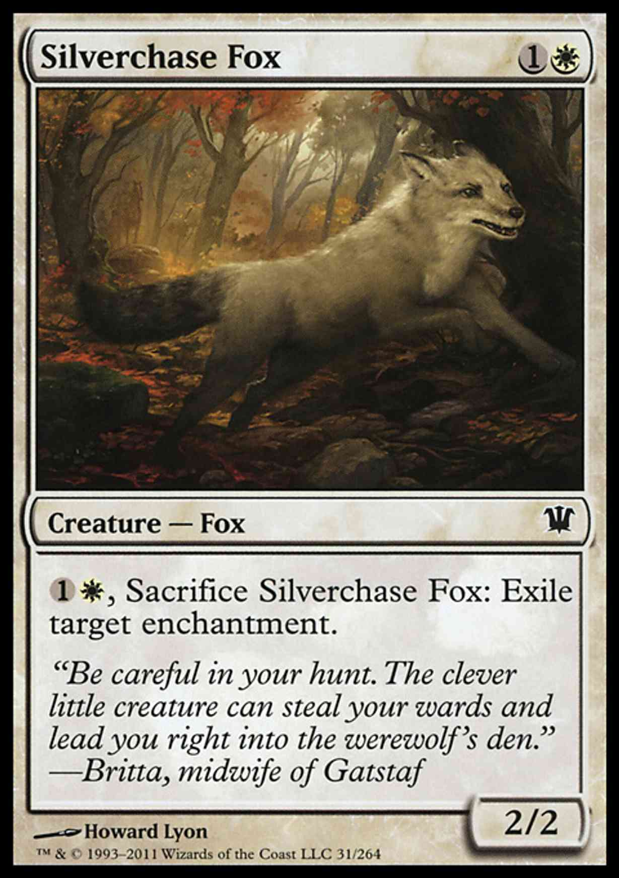 Silverchase Fox magic card front