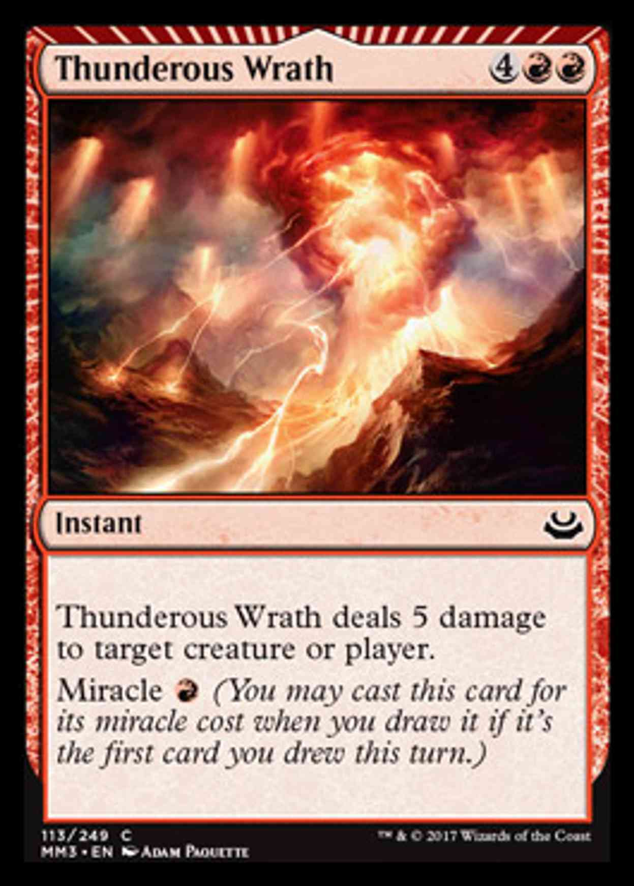 Thunderous Wrath magic card front