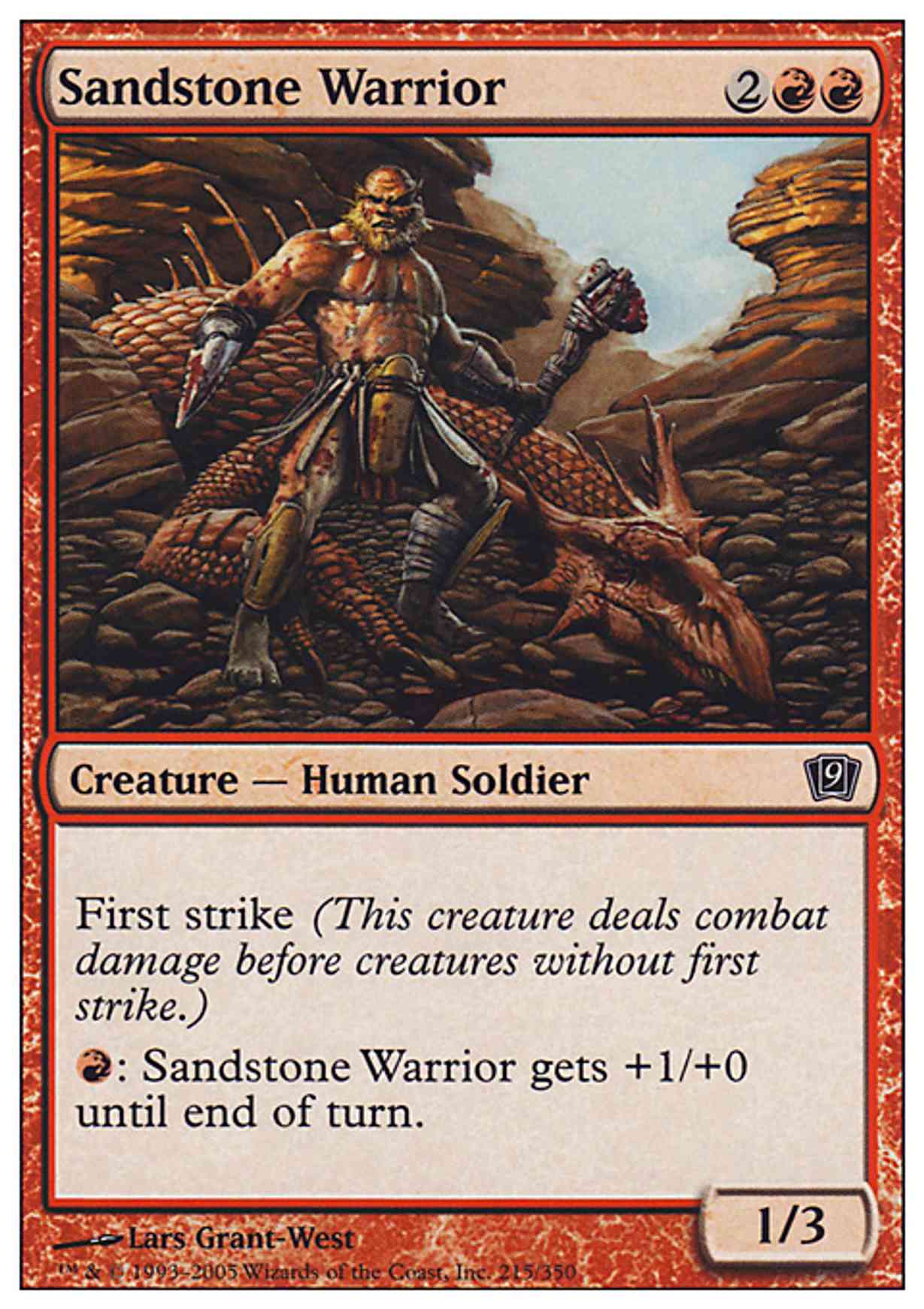 Sandstone Warrior magic card front
