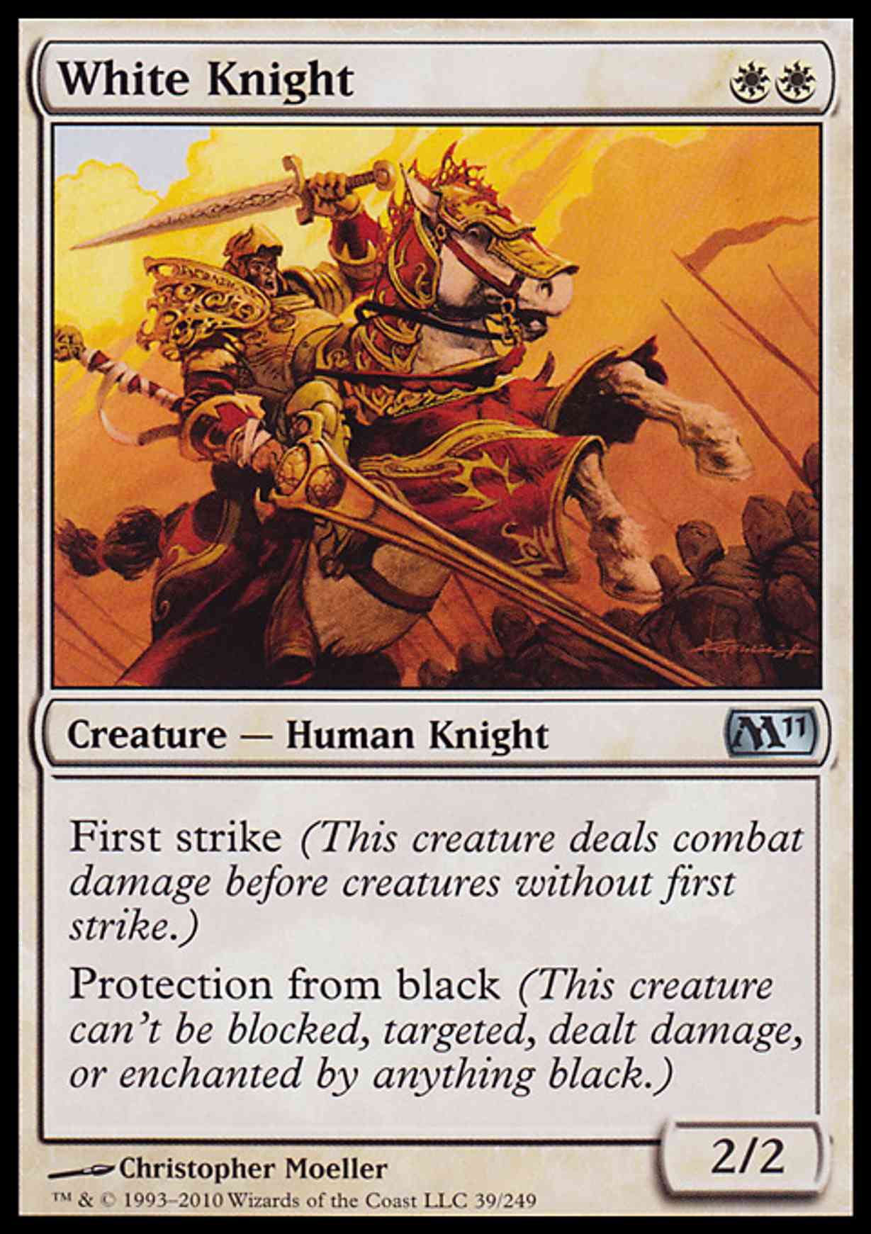 White Knight magic card front