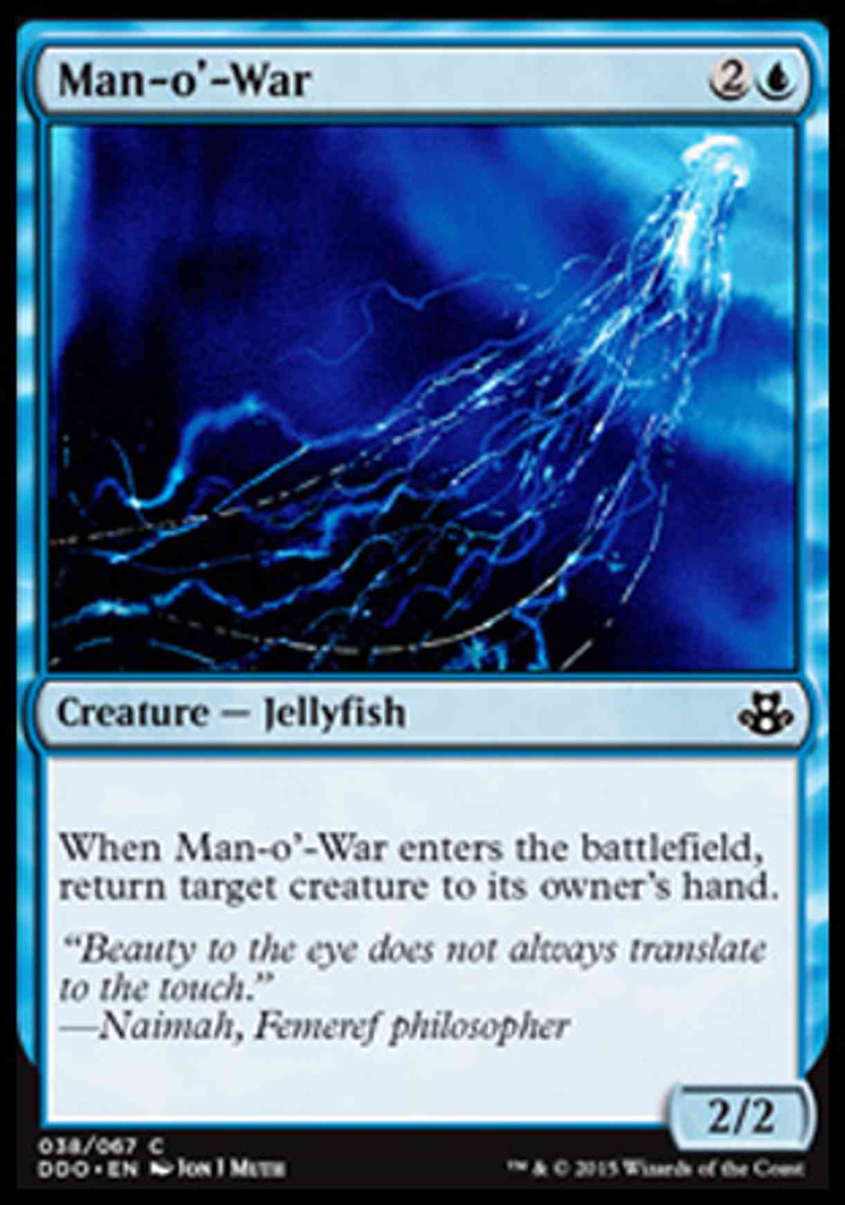 Man-o'-War magic card front